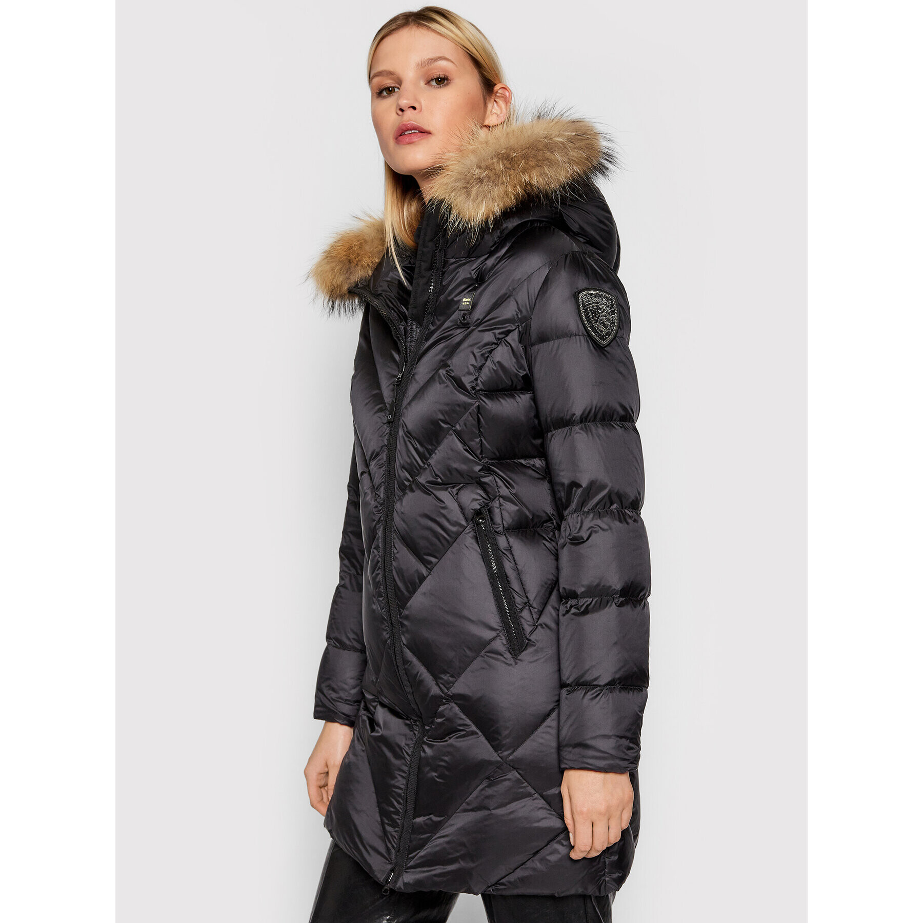 Blauer Vatovaná bunda Regina 21WBLDK03043 004938 Čierna Regular Fit - Pepit.sk