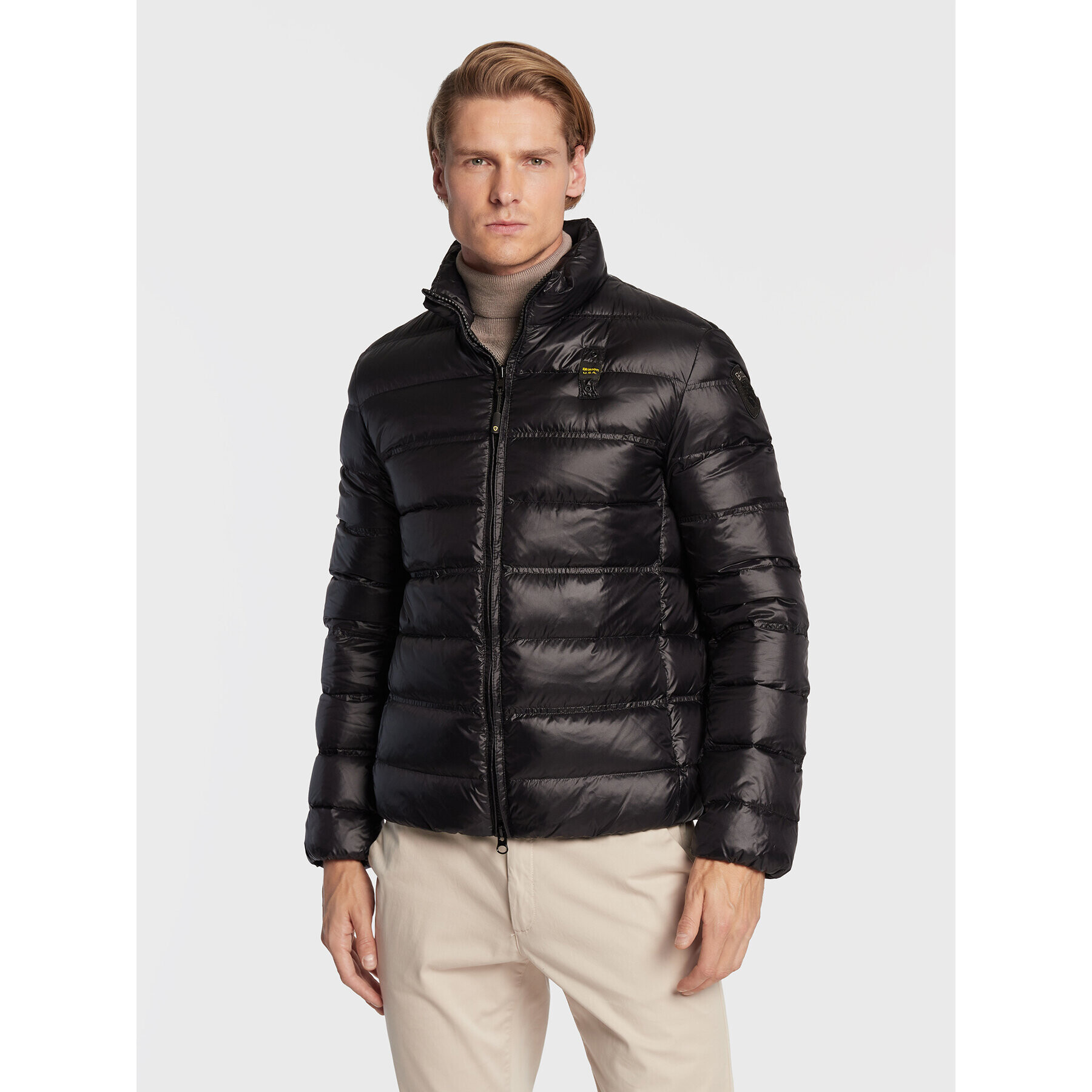 Blauer Vatovaná bunda Seth BLUC03010 006360 Čierna Regular Fit - Pepit.sk