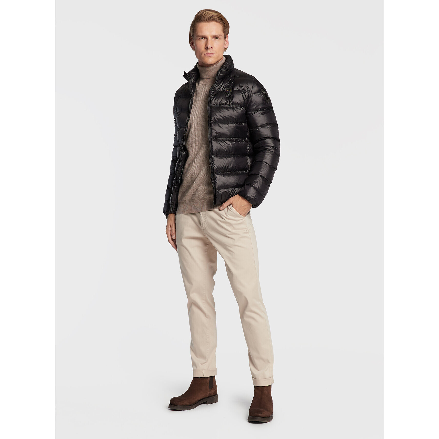 Blauer Vatovaná bunda Seth BLUC03010 006360 Čierna Regular Fit - Pepit.sk