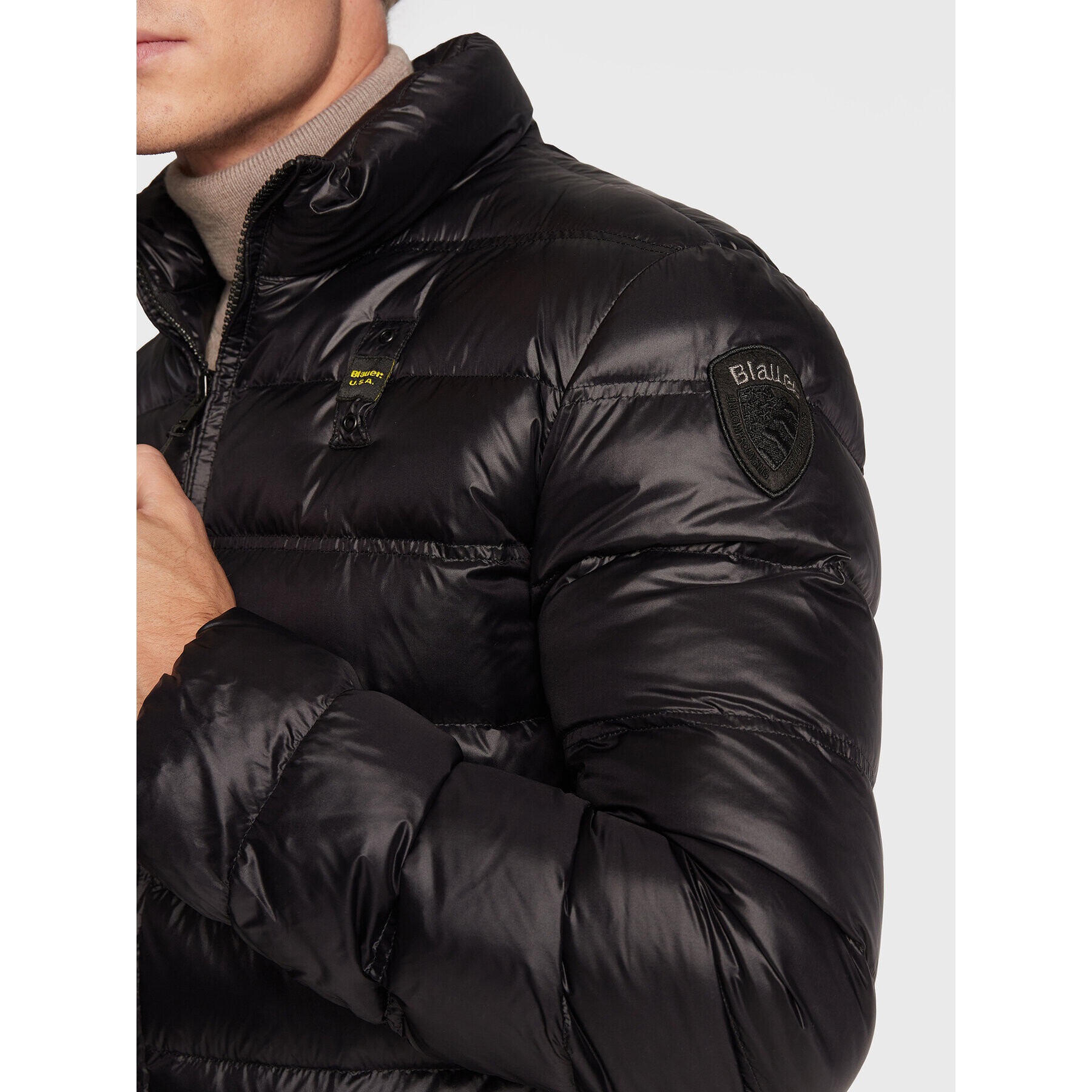 Blauer Vatovaná bunda Seth BLUC03010 006360 Čierna Regular Fit - Pepit.sk