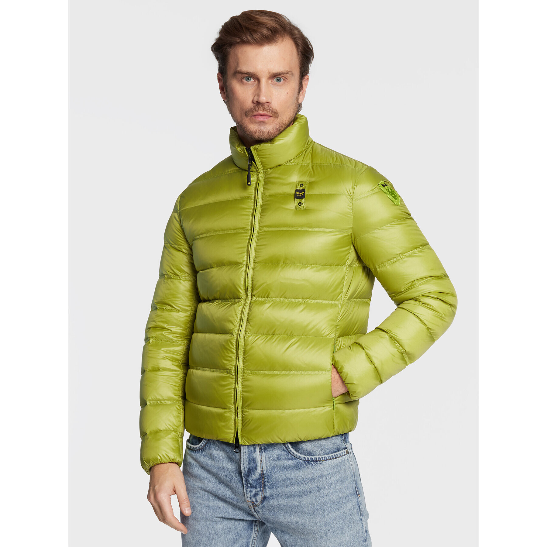 Blauer Vatovaná bunda Seth BLUC03010 006360 Zelená Regular Fit - Pepit.sk