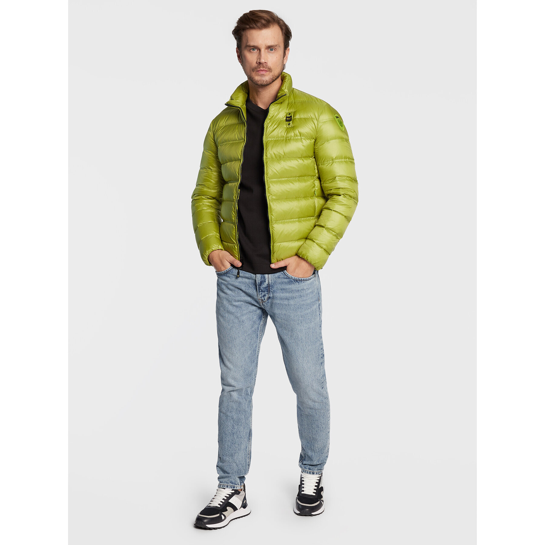 Blauer Vatovaná bunda Seth BLUC03010 006360 Zelená Regular Fit - Pepit.sk