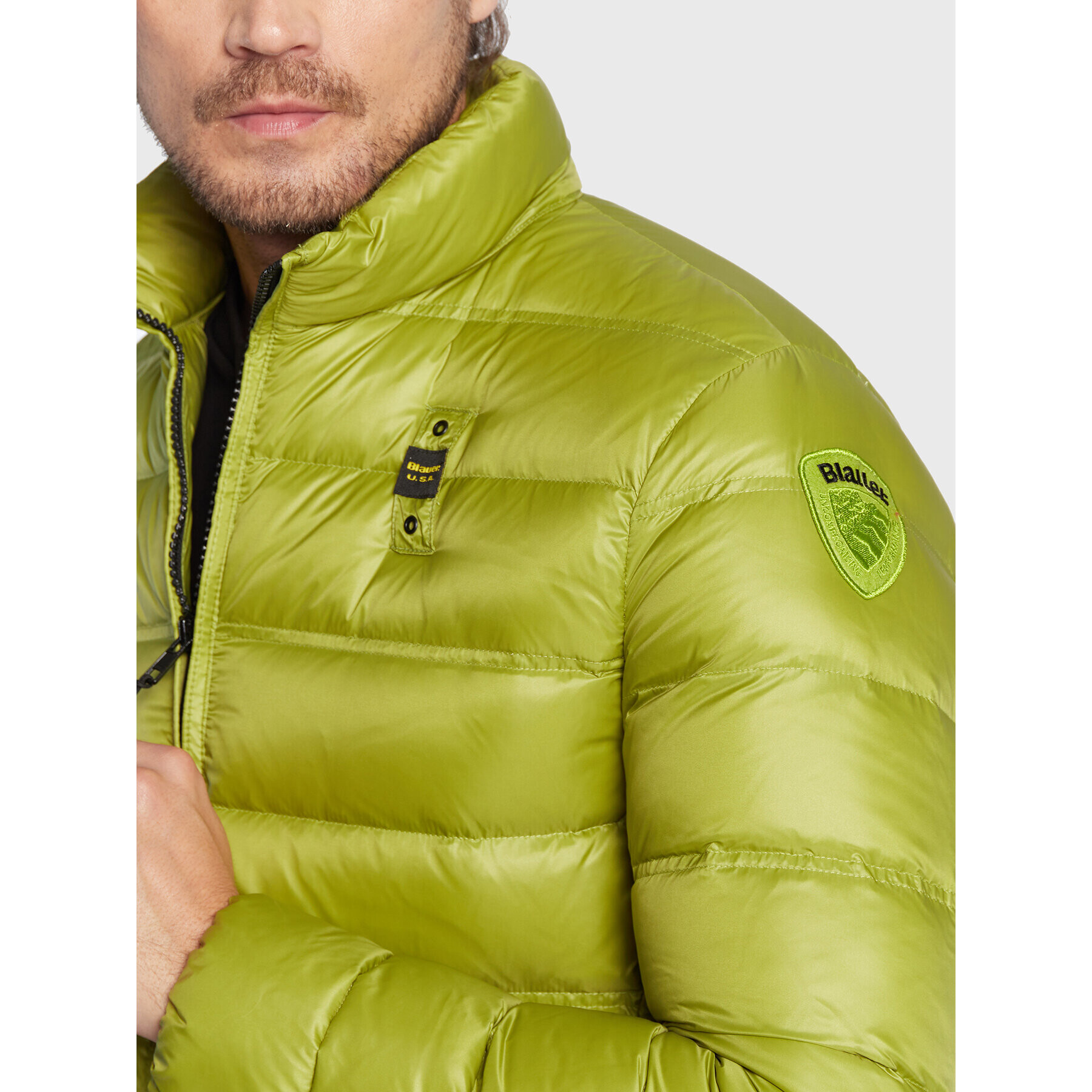 Blauer Vatovaná bunda Seth BLUC03010 006360 Zelená Regular Fit - Pepit.sk