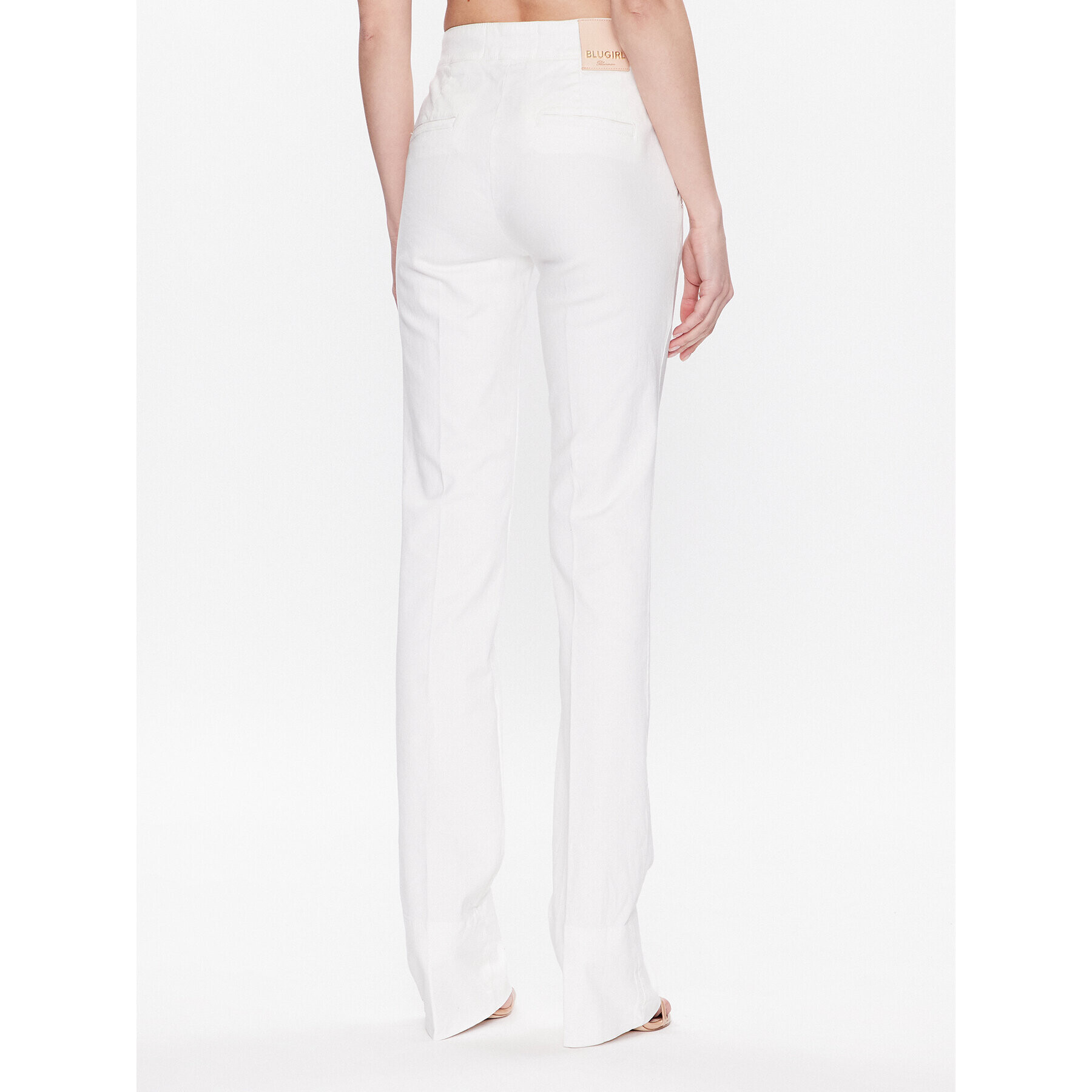 Blugirl Blumarine Džínsy RA3142-T3546 Biela Straight Leg - Pepit.sk