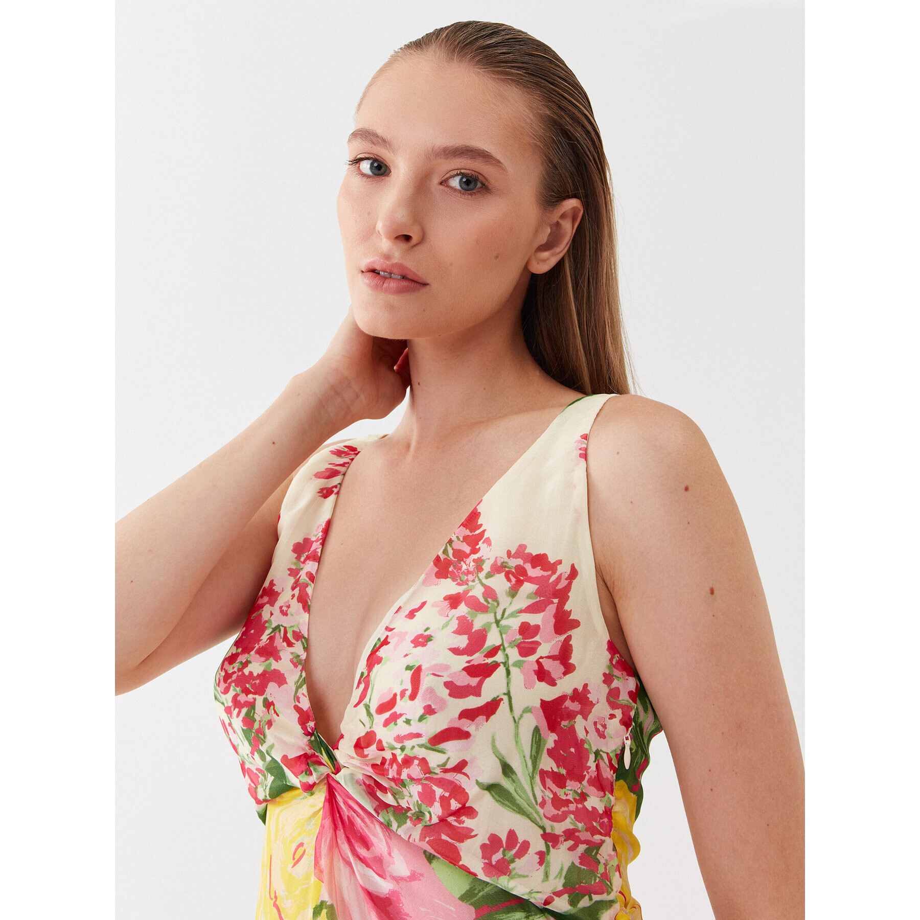 Blugirl Blumarine Každodenné šaty RA3148-T3079 Béžová Regular Fit - Pepit.sk