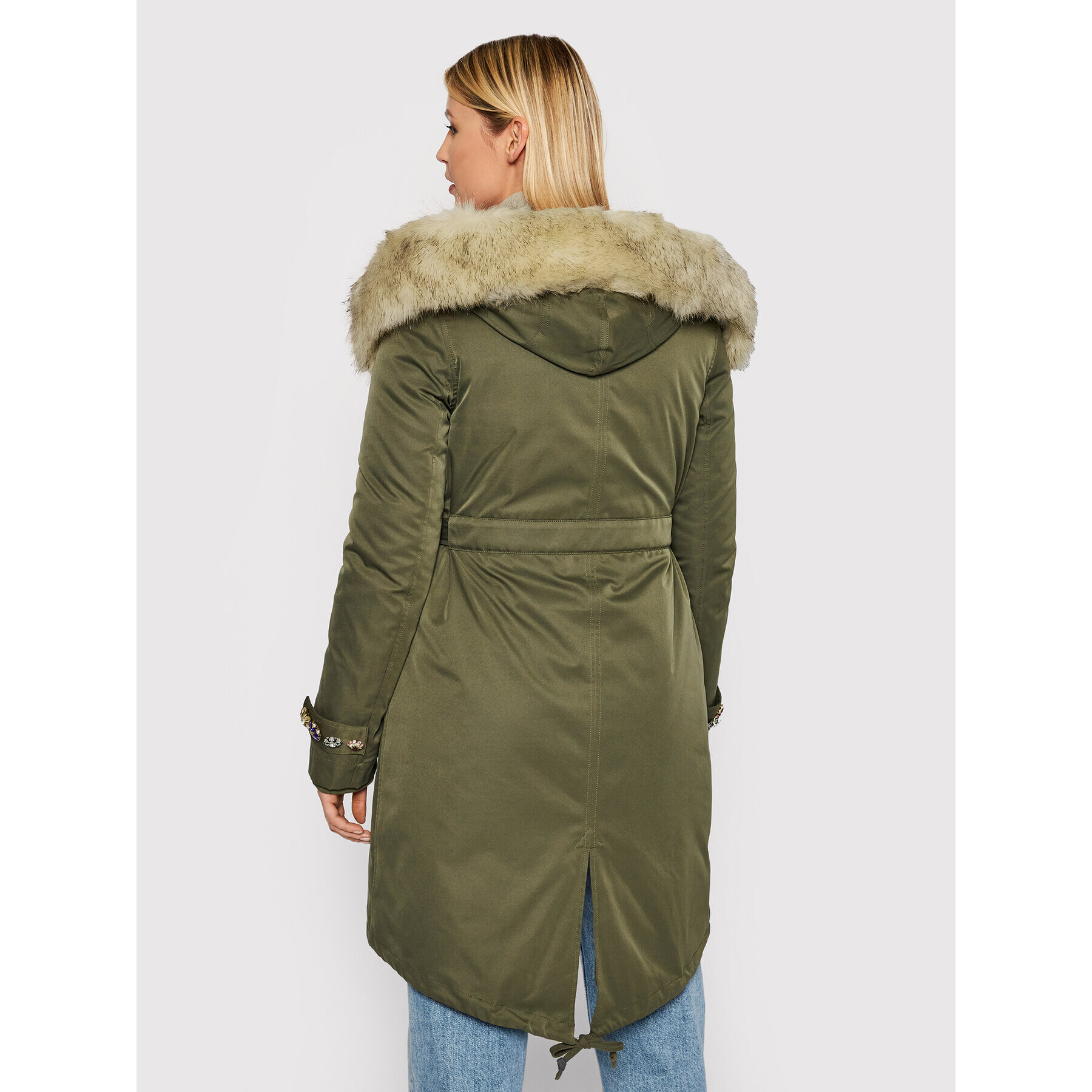 Blugirl Blumarine Parka RH1265-T8727 Zelená Regular Fit - Pepit.sk