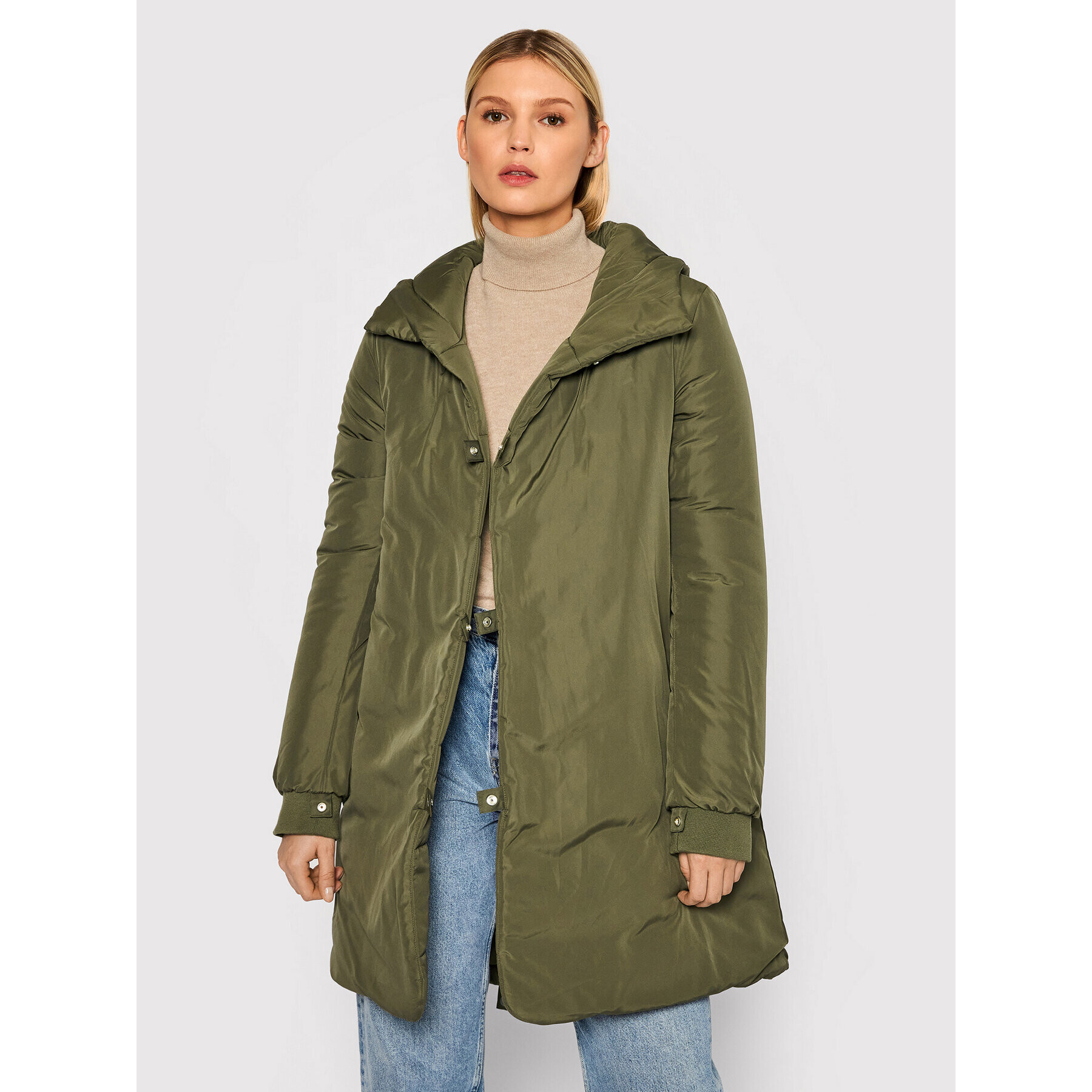 Blugirl Blumarine Parka RH1265-T8727 Zelená Regular Fit - Pepit.sk