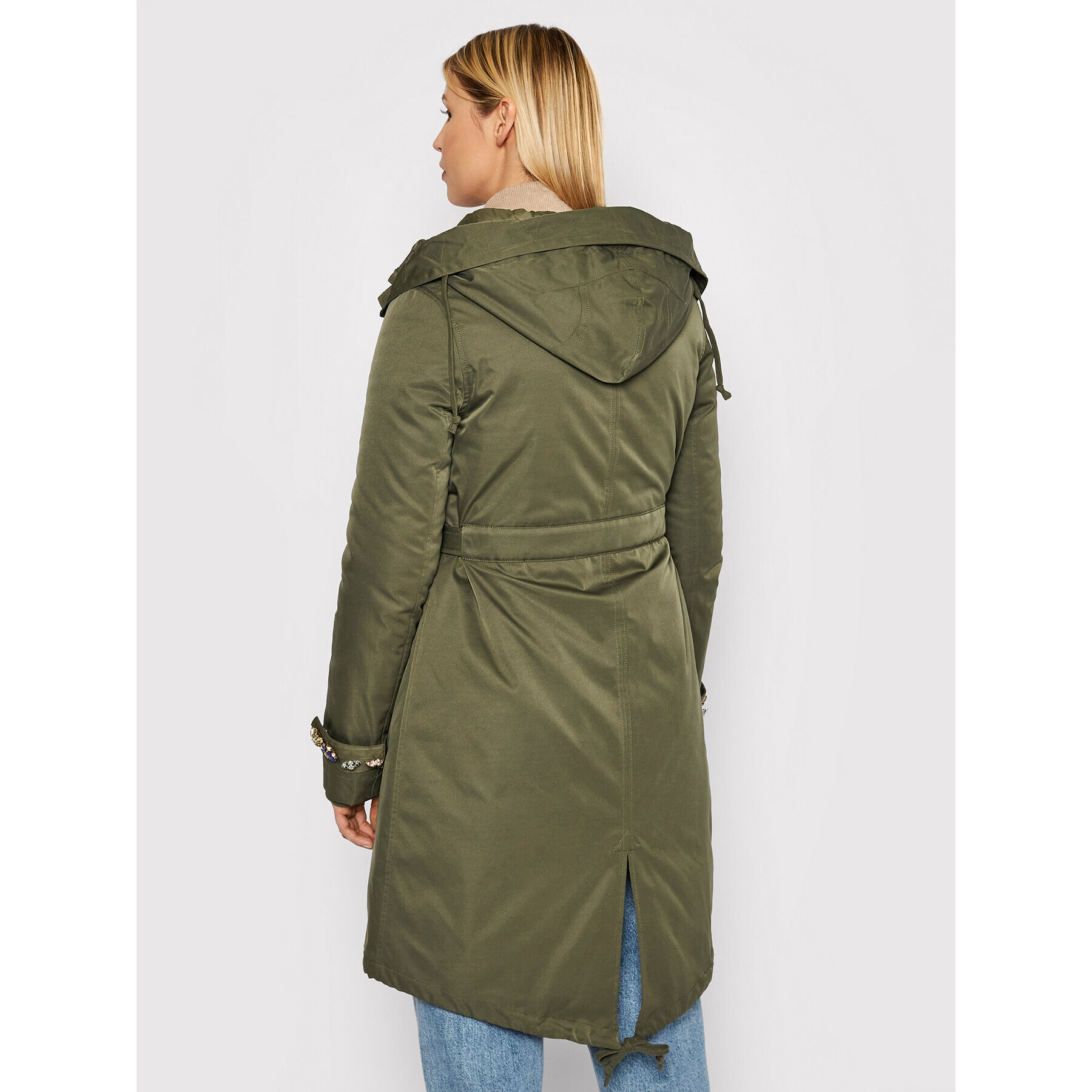 Blugirl Blumarine Parka RH1265-T8727 Zelená Regular Fit - Pepit.sk