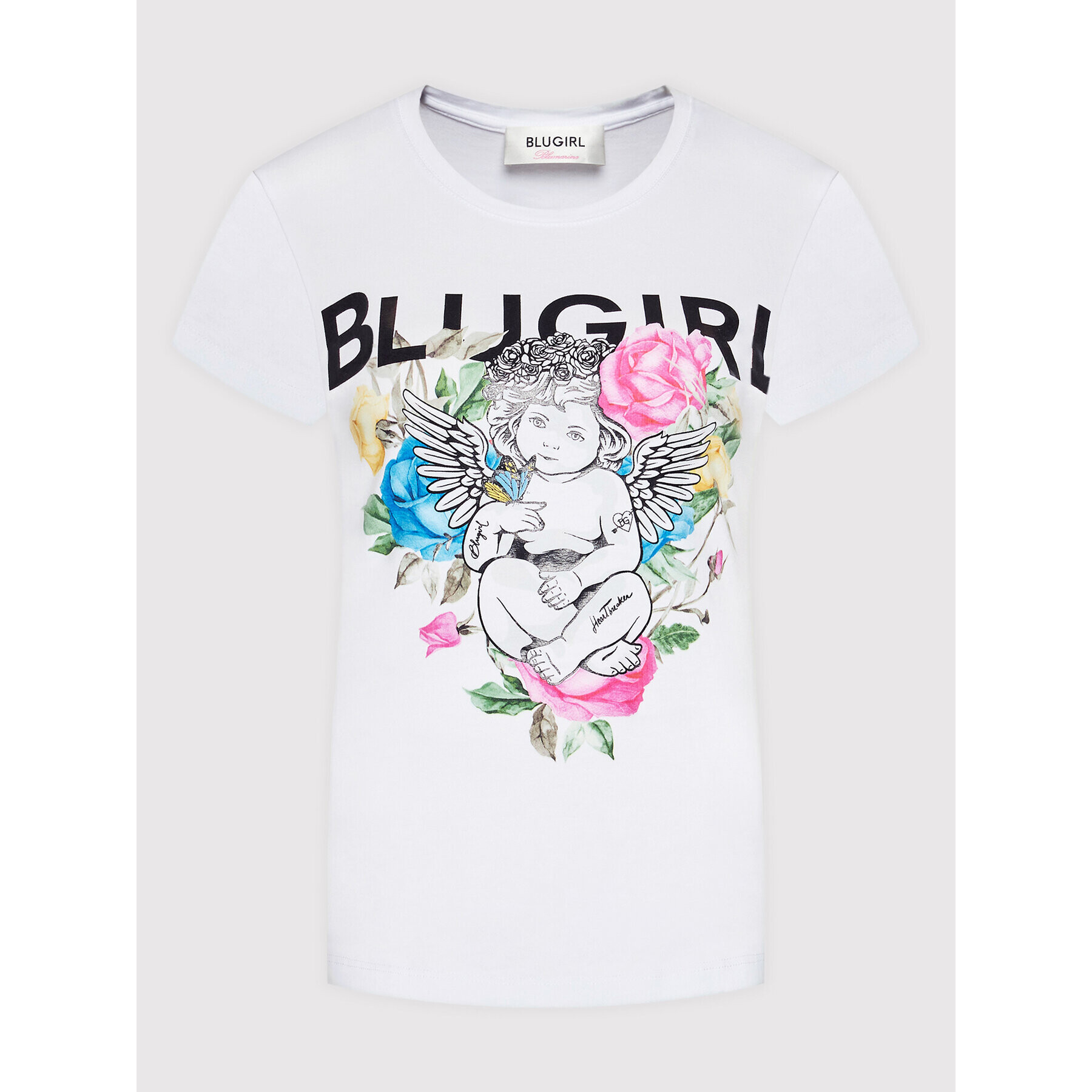 Blugirl Blumarine Tričko RA2230-J6450 Biela Regular Fit - Pepit.sk