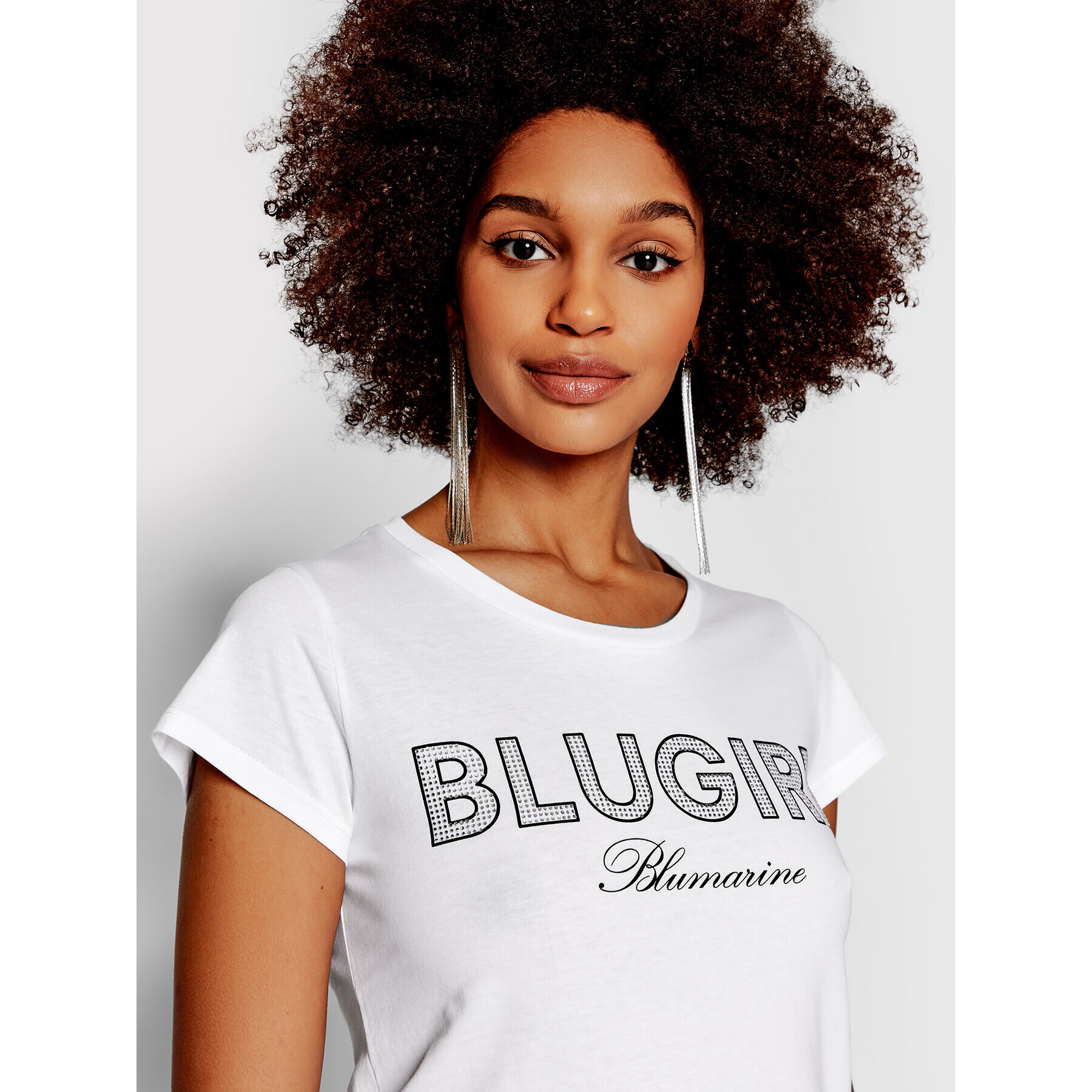 Blugirl Blumarine Tričko RA2258 J5972 Biela Regular Fit - Pepit.sk