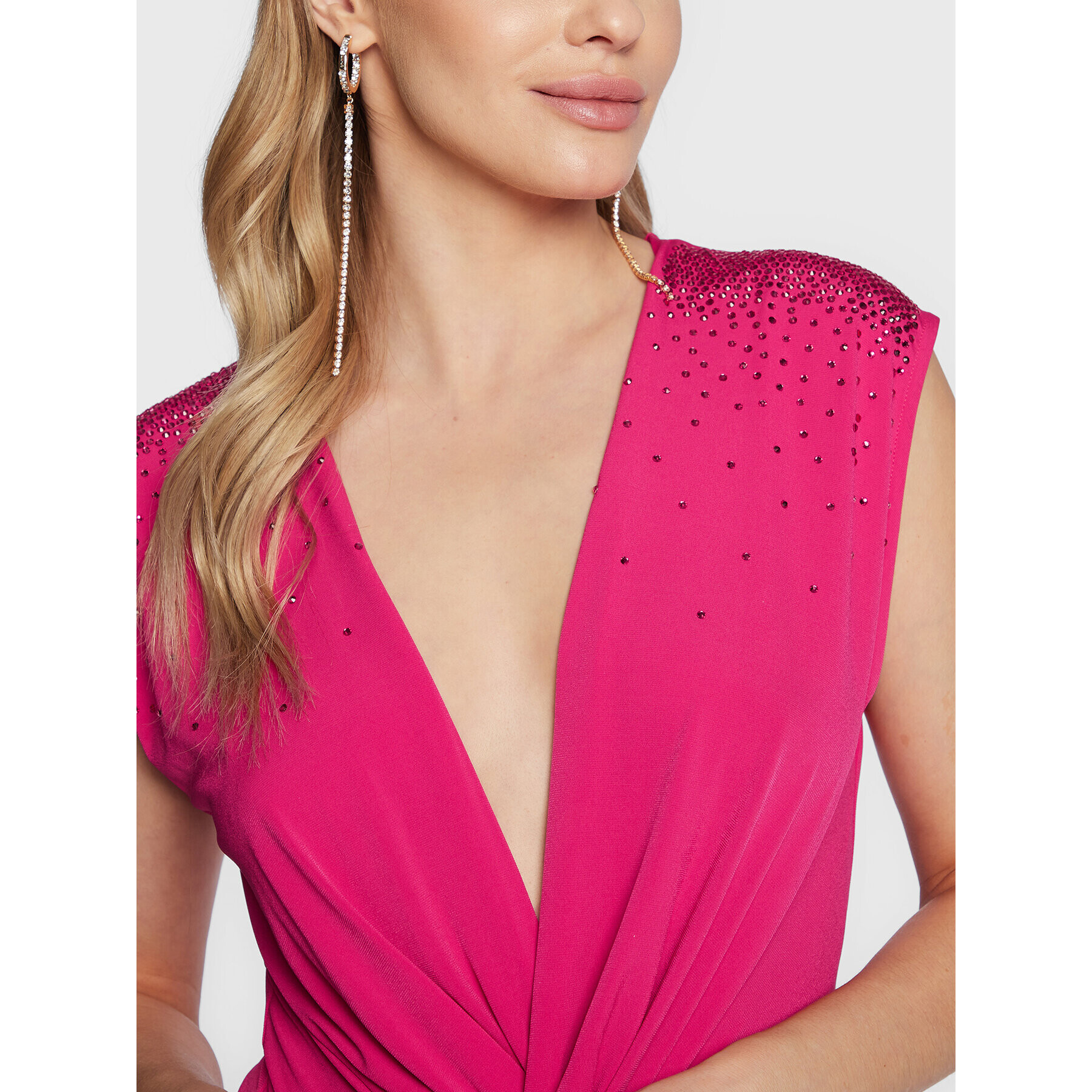 Blugirl Blumarine Večerné šaty RA3066-J6634 Ružová Regular Fit - Pepit.sk