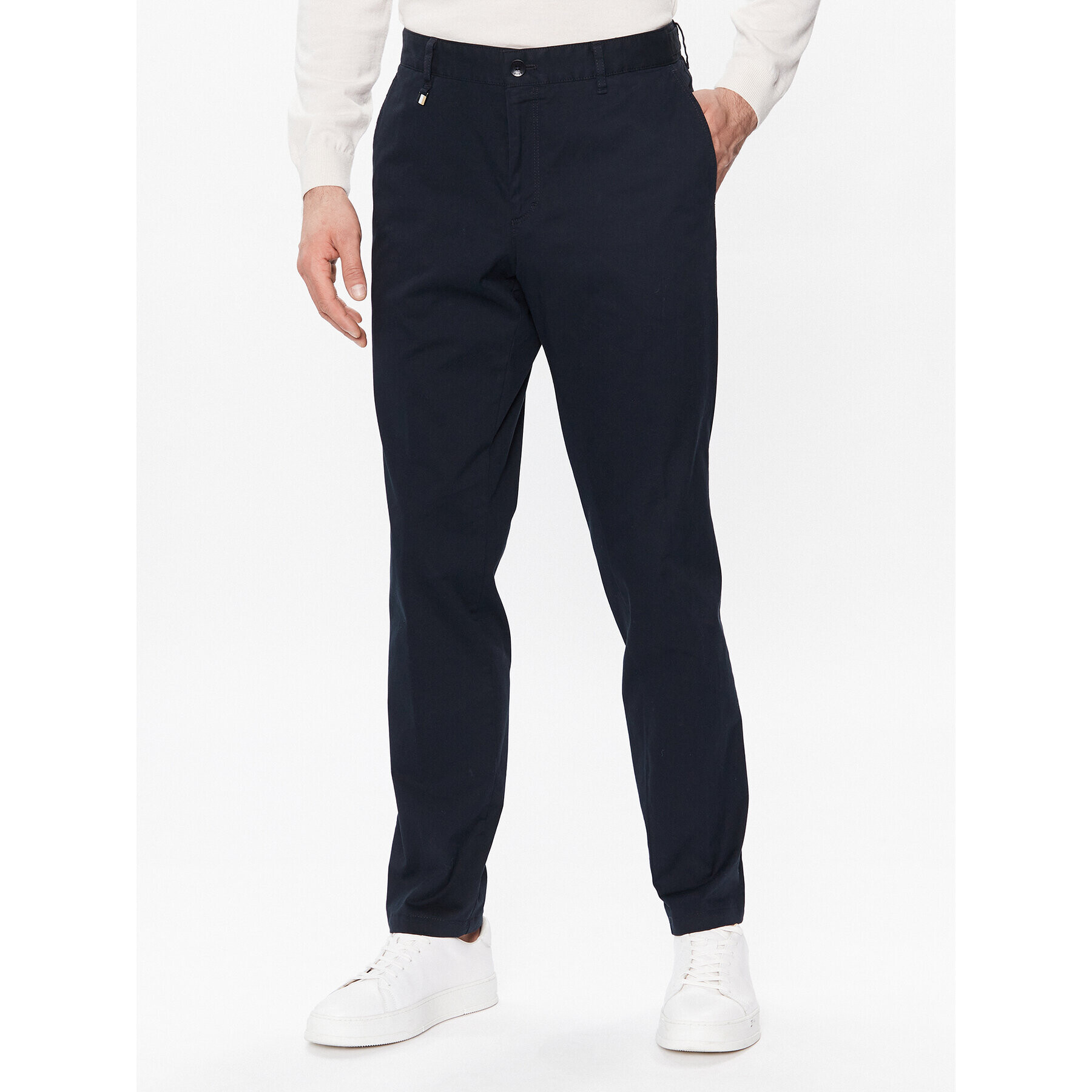 Boss Bavlnené nohavice 50485076 Modrá Slim Fit - Pepit.sk