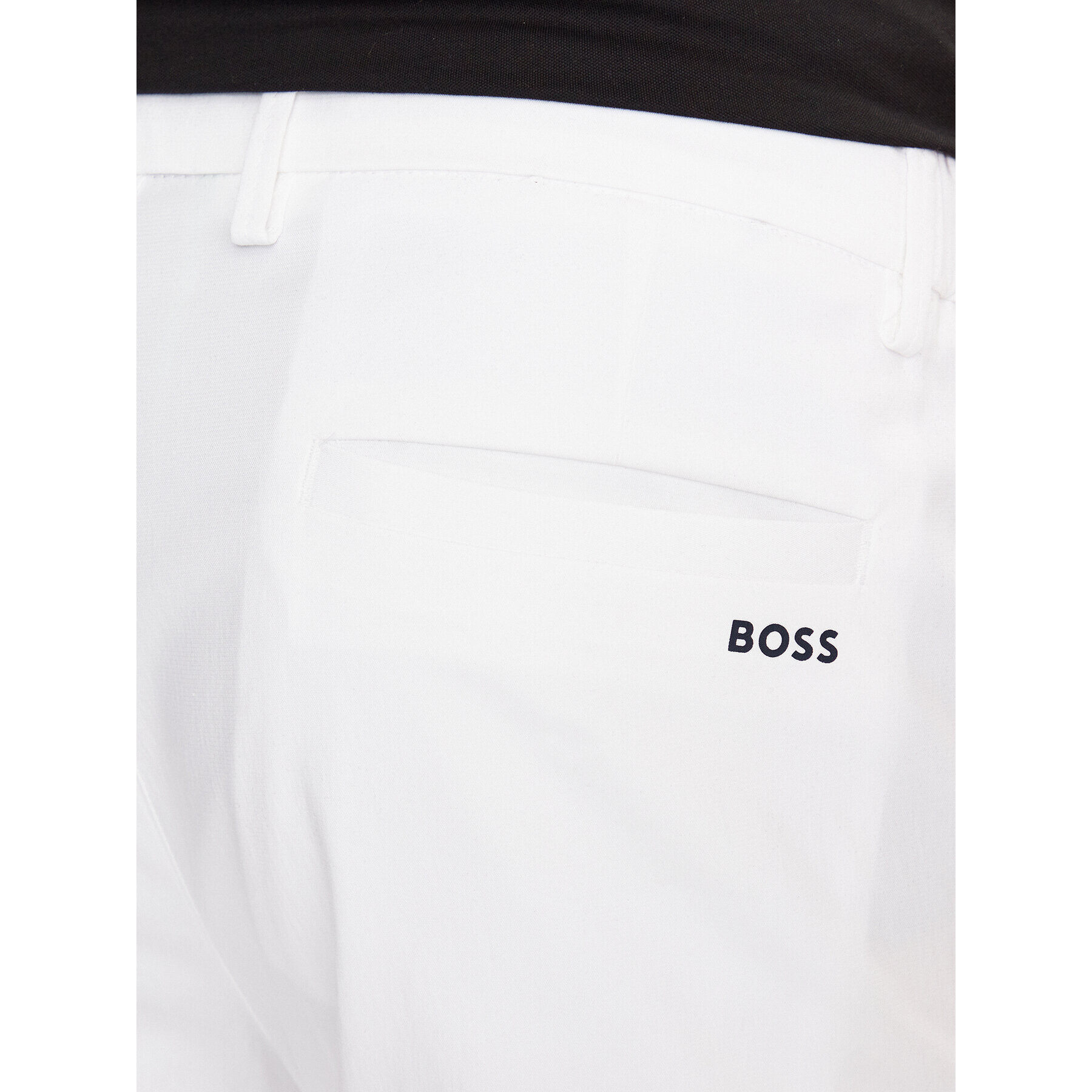 Boss Bavlnené nohavice 50486128 Biela Slim Fit - Pepit.sk