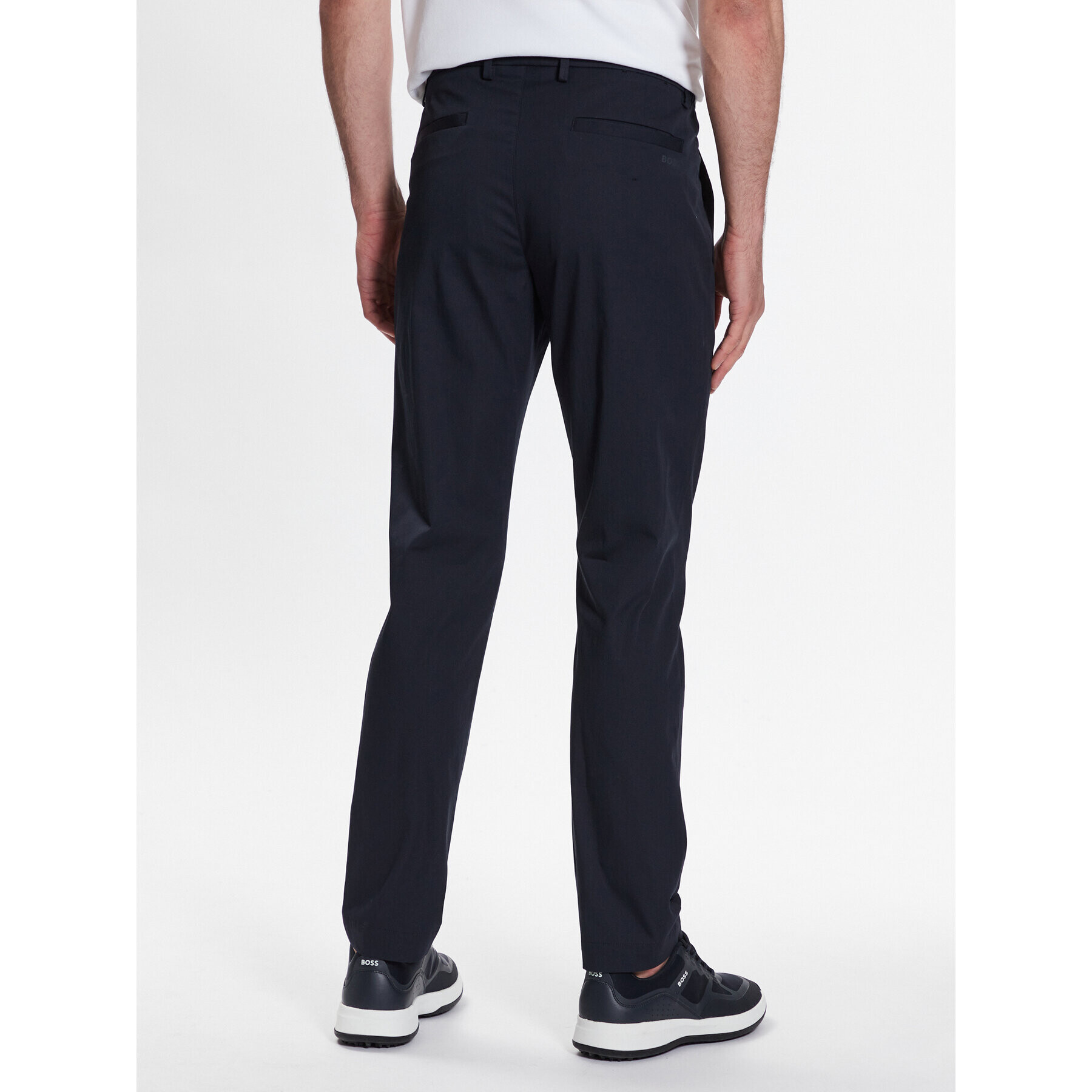 Boss Bavlnené nohavice T_Rogan2 50486128 Tmavomodrá Slim Fit - Pepit.sk