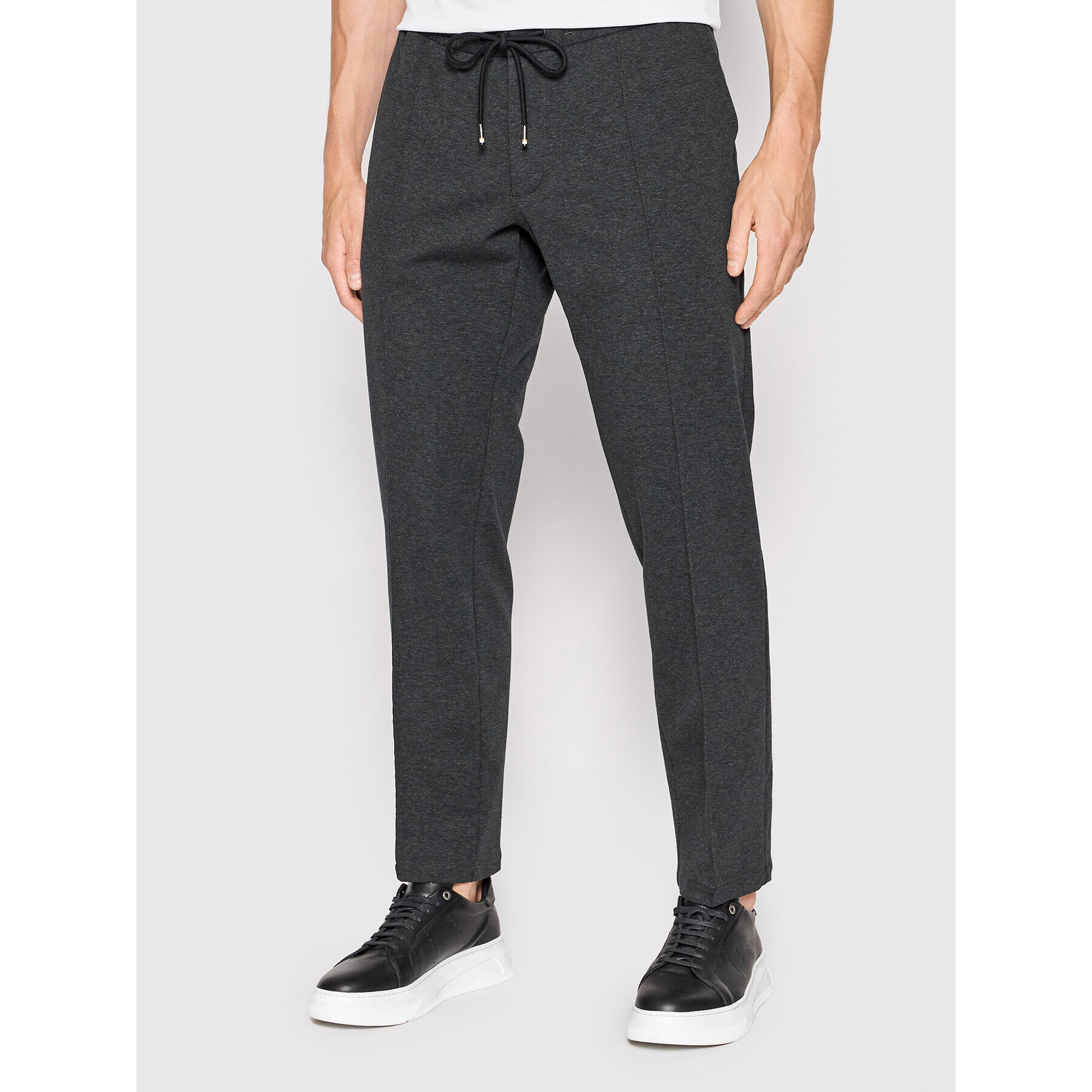 Boss Bavlnené nohavice Banks1 50466829 Sivá Slim Fit - Pepit.sk