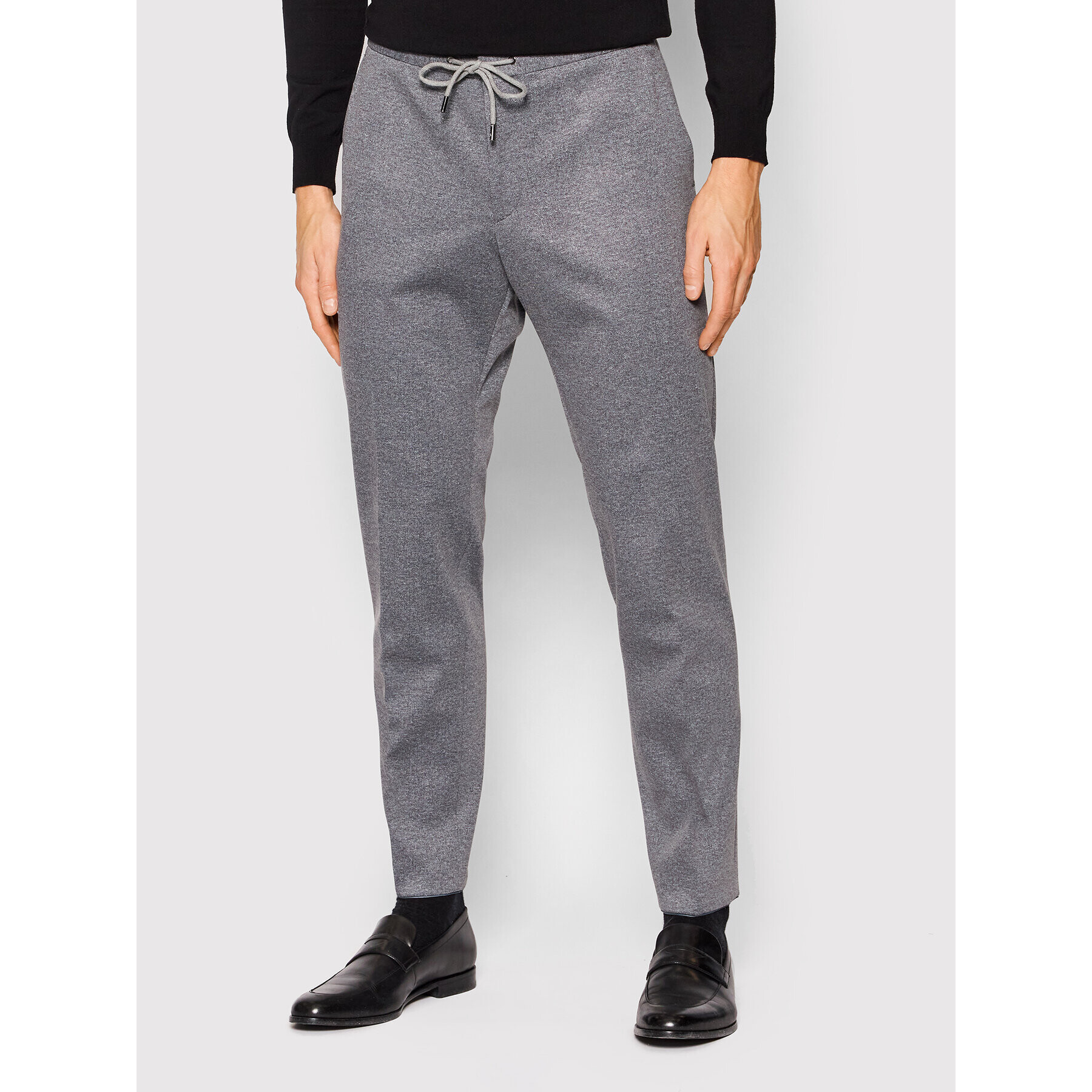 Boss Bavlnené nohavice Banks4-J 50450442 Sivá Slim Fit - Pepit.sk