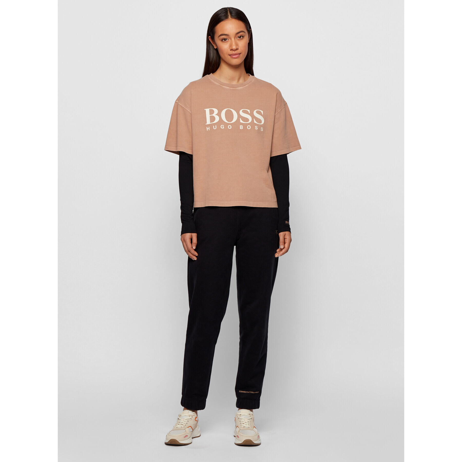 Boss Blúzka C_Esabel_Active 50457401 Čierna Slim Fit - Pepit.sk