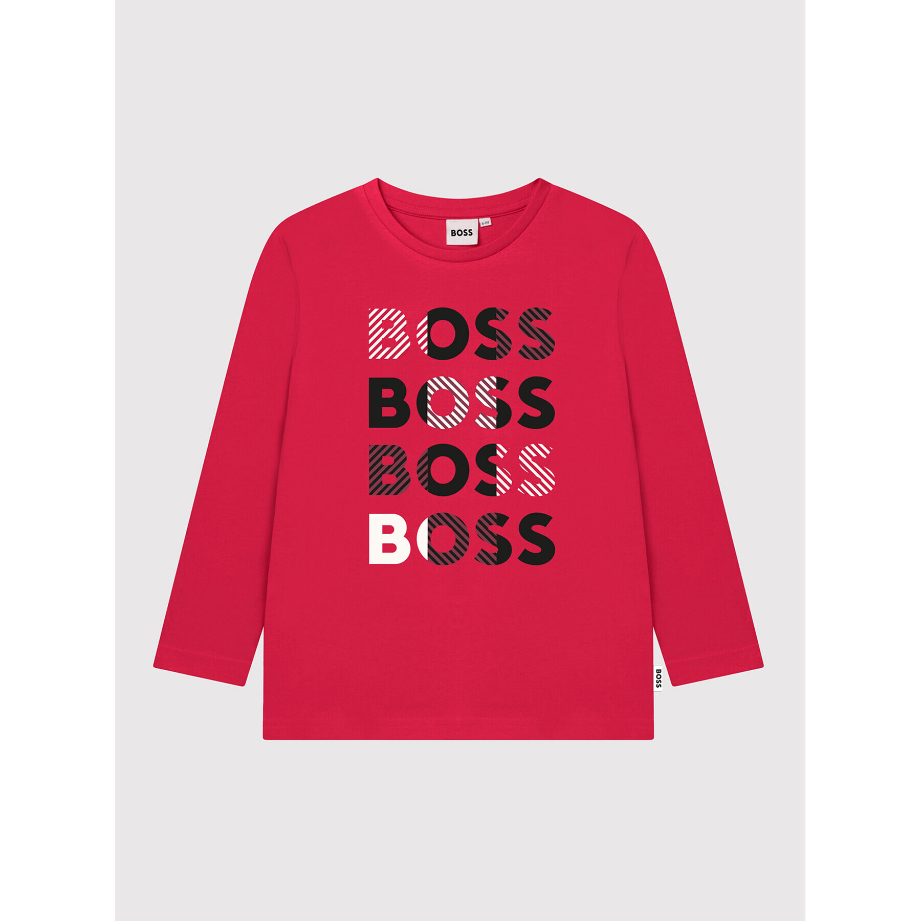 Boss Blúzka J25M24 D Červená Slim Fit - Pepit.sk