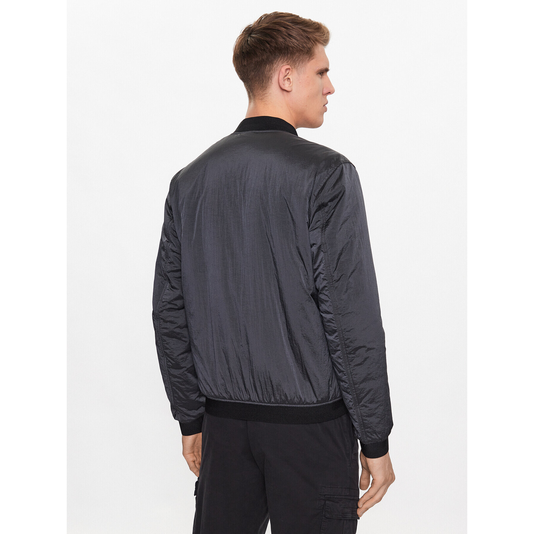 Boss Bundy bomber Overse 50496479 Sivá Regular Fit - Pepit.sk