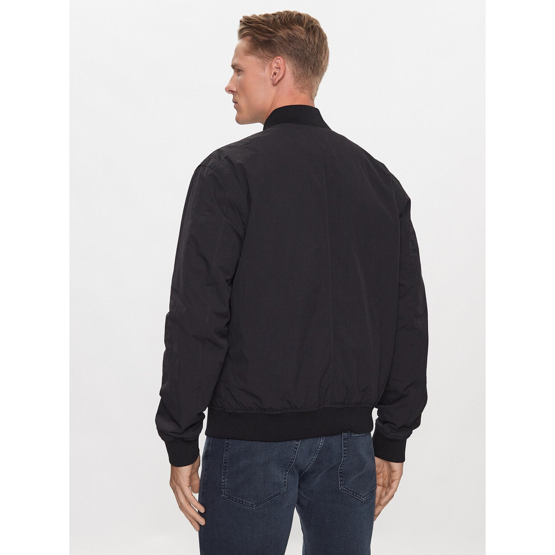 Boss Bundy bomber Coperto 50499031 Čierna Regular Fit - Pepit.sk