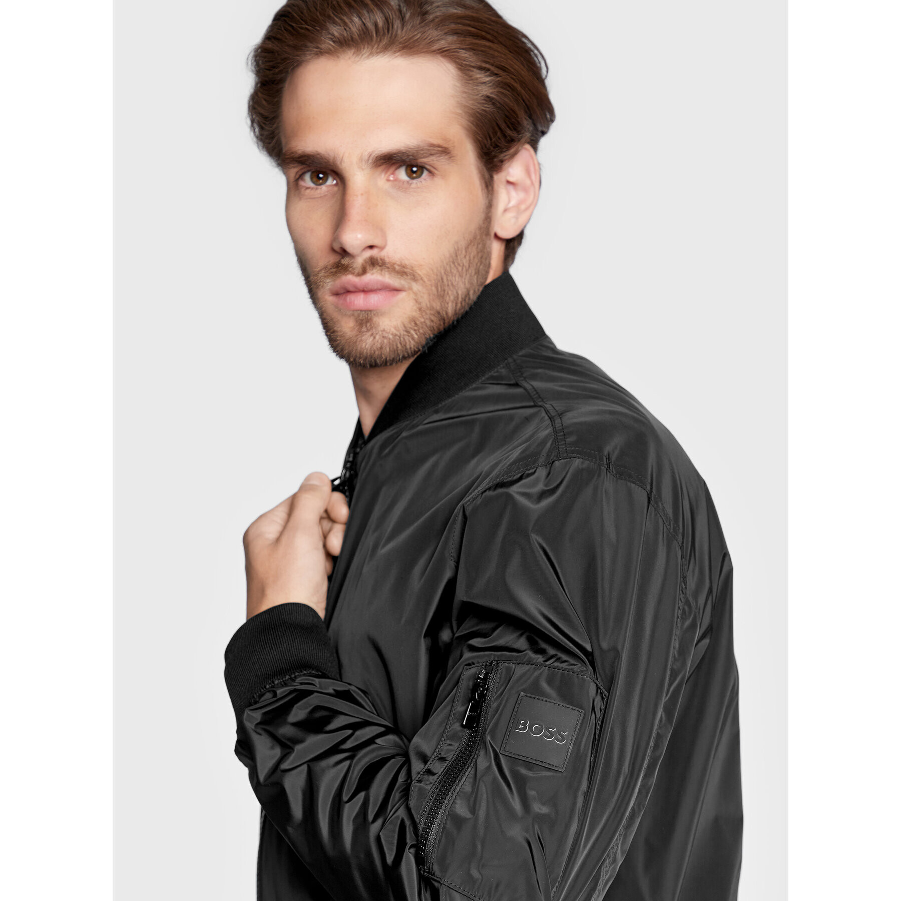 Boss Bundy bomber Costia1 50479241 Čierna Regular Fit - Pepit.sk