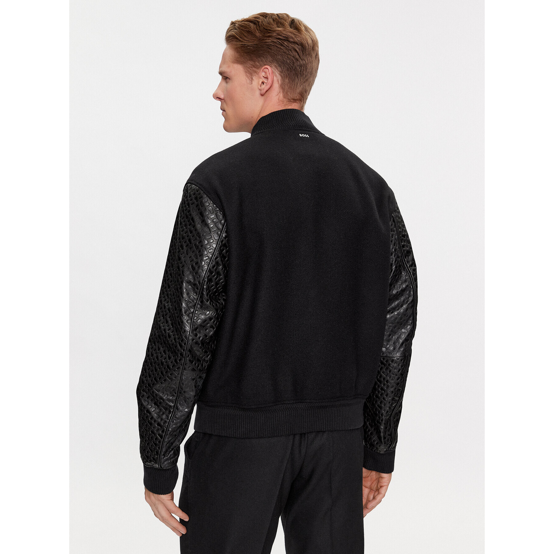 Boss Bundy bomber Motiver1 50499589 Čierna Regular Fit - Pepit.sk