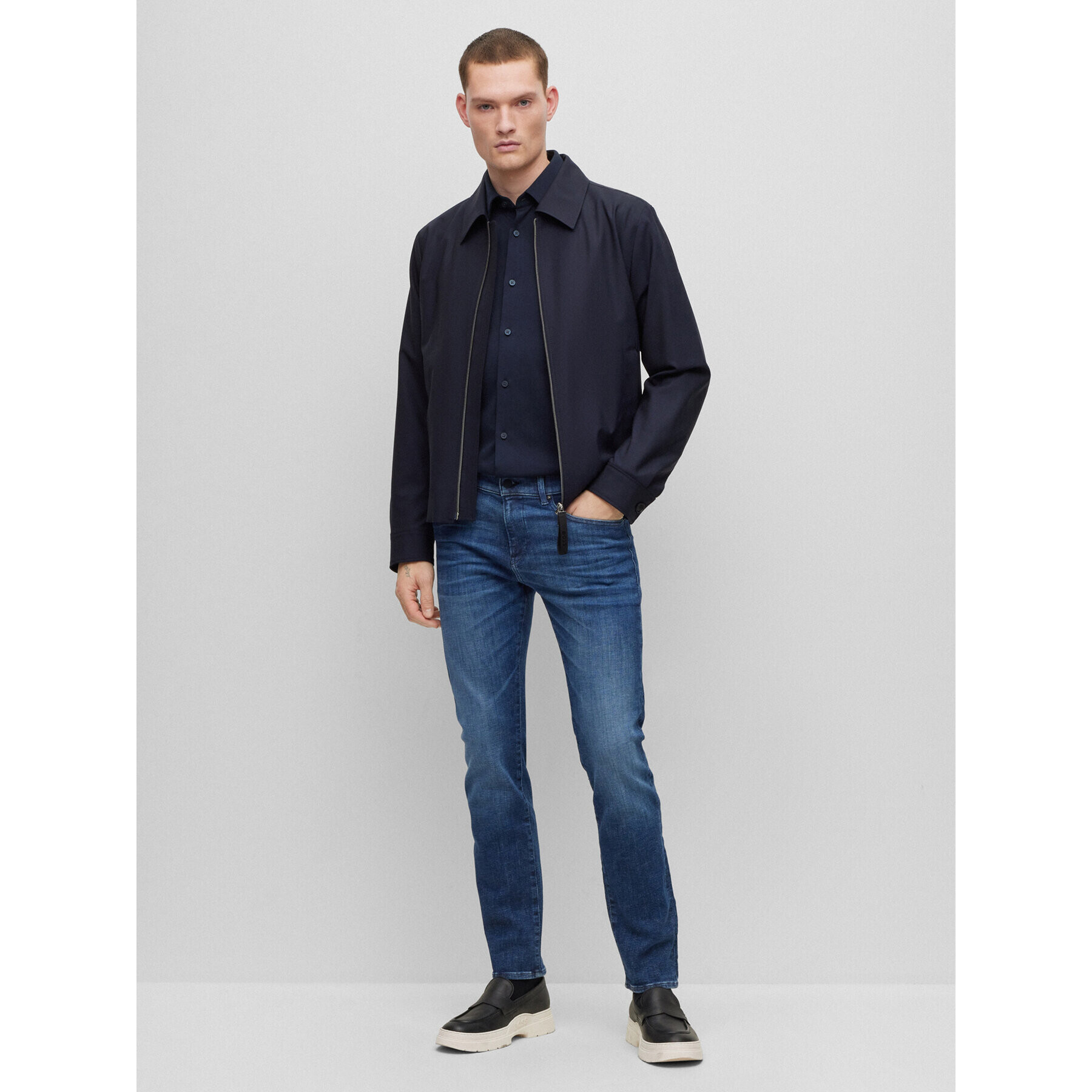 Boss Džínsy 50490518 Modrá Slim Fit - Pepit.sk