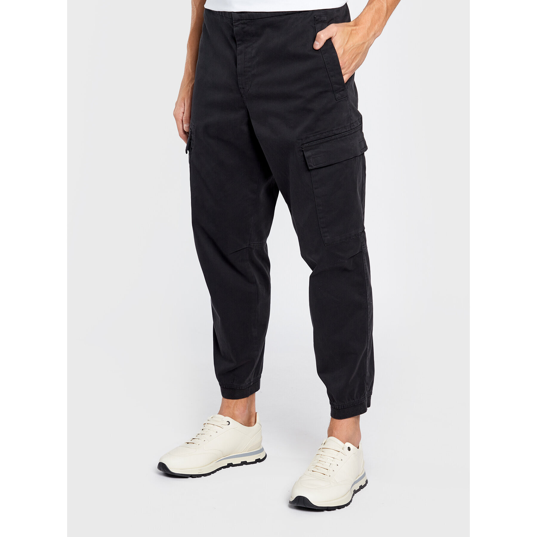 Boss Jogger nohavice Sisla 50477715 Čierna Relaxed Fit - Pepit.sk