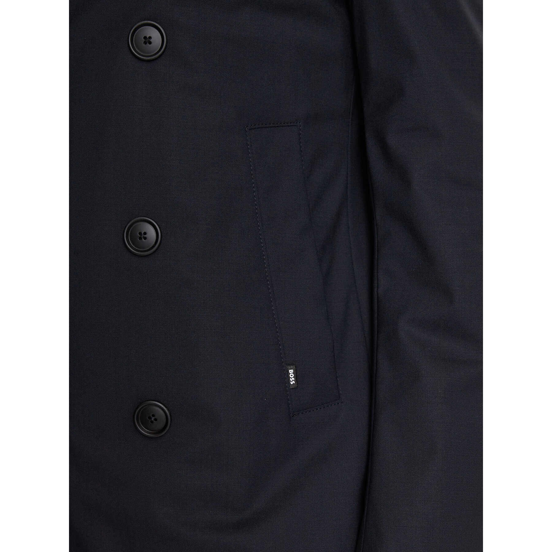 Boss Kabát P-Hyde-Peacoat-233 50498100 Tmavomodrá Slim Fit - Pepit.sk