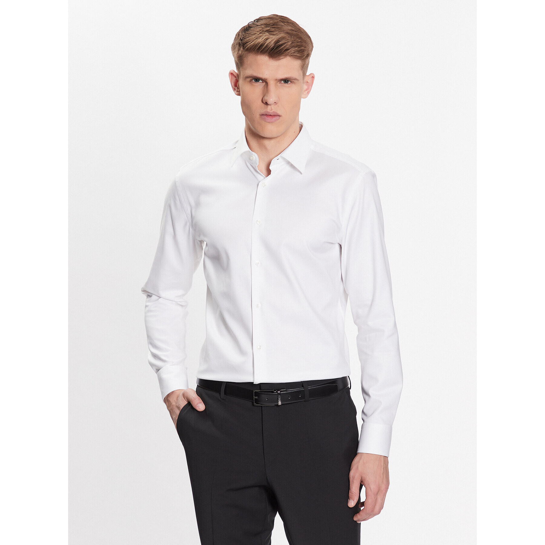 Boss Košeľa 50470583 Biela Slim Fit - Pepit.sk