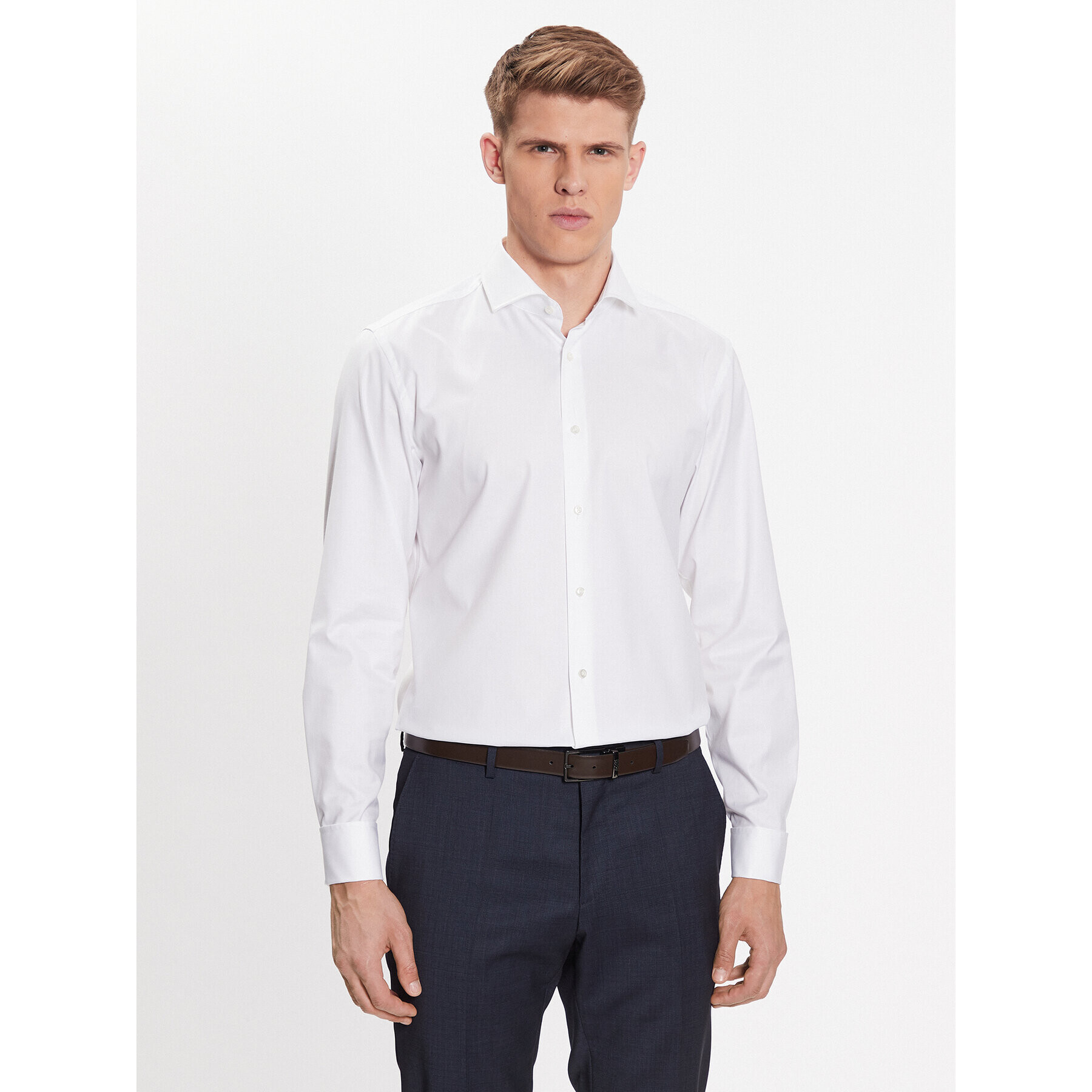 Boss Košeľa 50480101 Biela Slim Fit - Pepit.sk