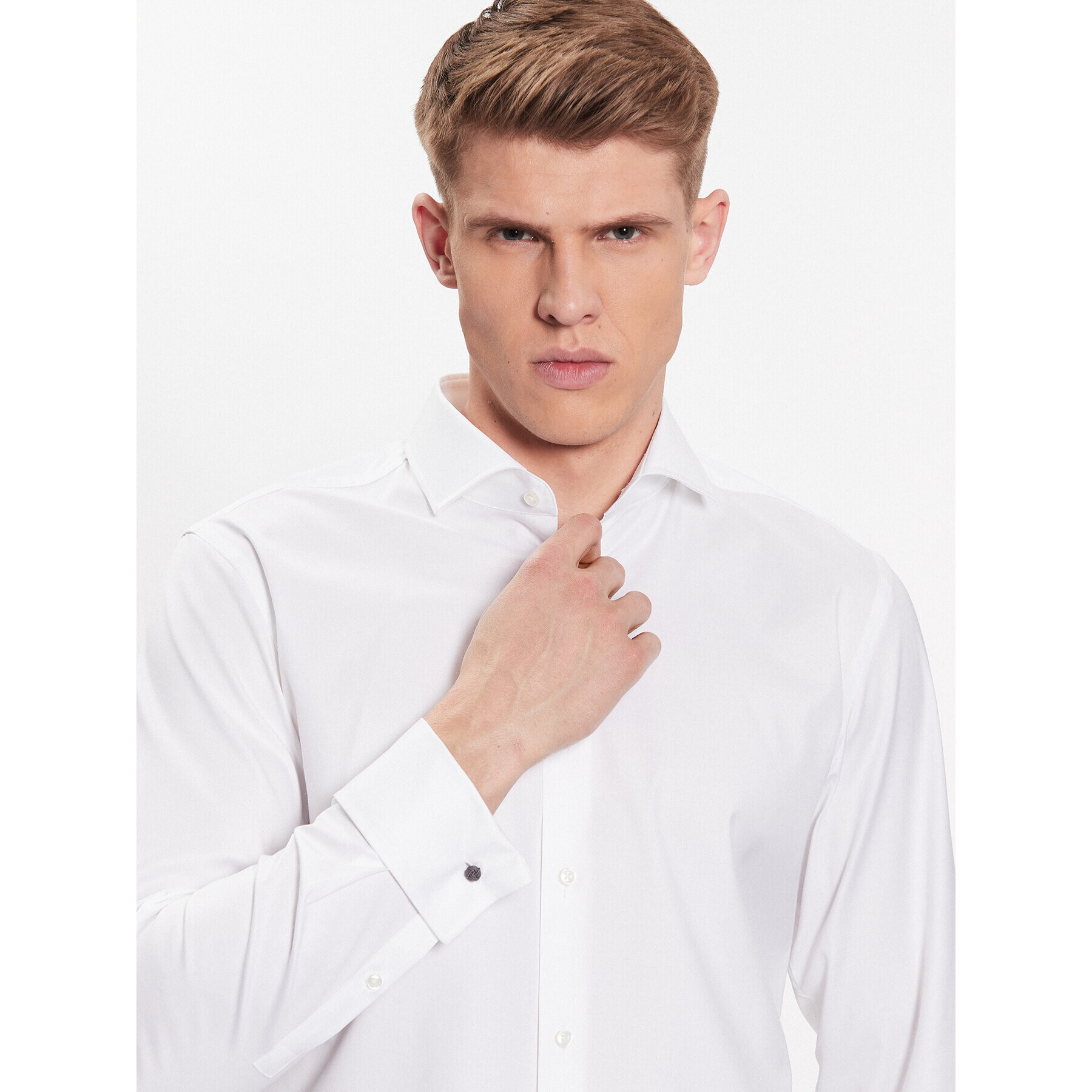 Boss Košeľa 50480101 Biela Slim Fit - Pepit.sk