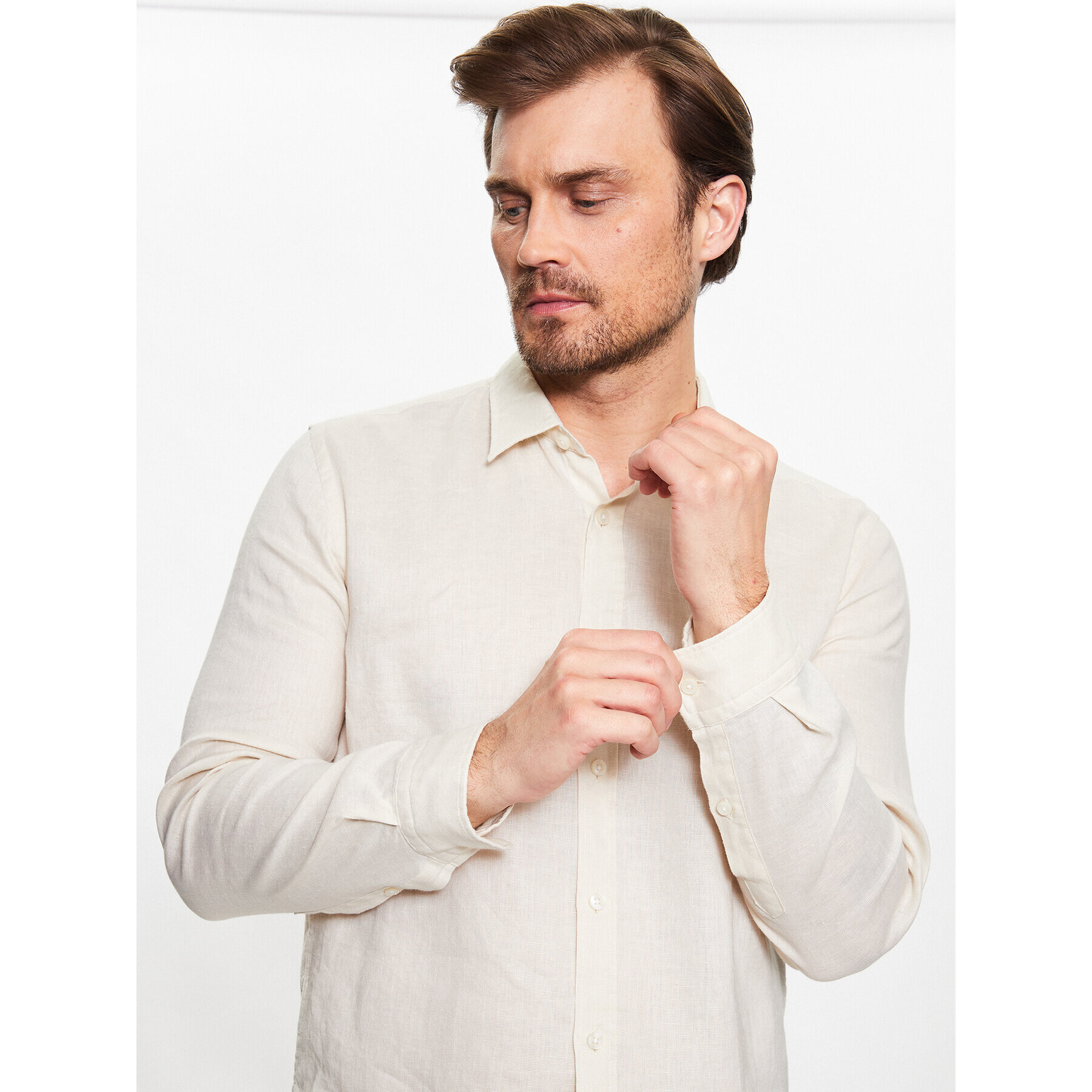 Boss Košeľa 50490352 Biela Slim Fit - Pepit.sk