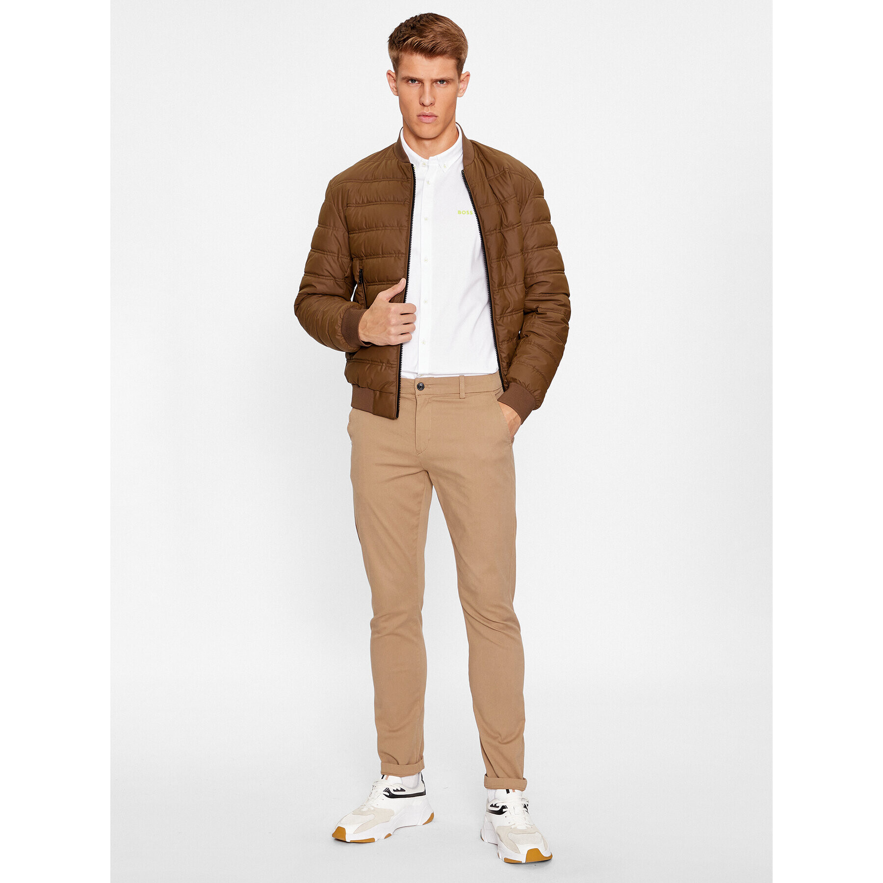 Boss Košeľa Biado_R 50497486 Biela Slim Fit - Pepit.sk