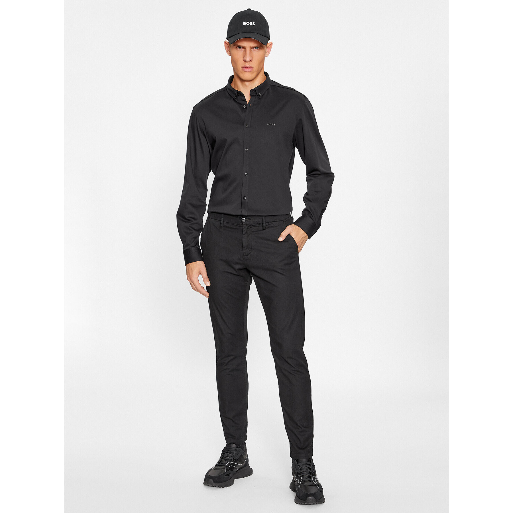 Boss Košeľa Biado_R 50497486 Čierna Slim Fit - Pepit.sk