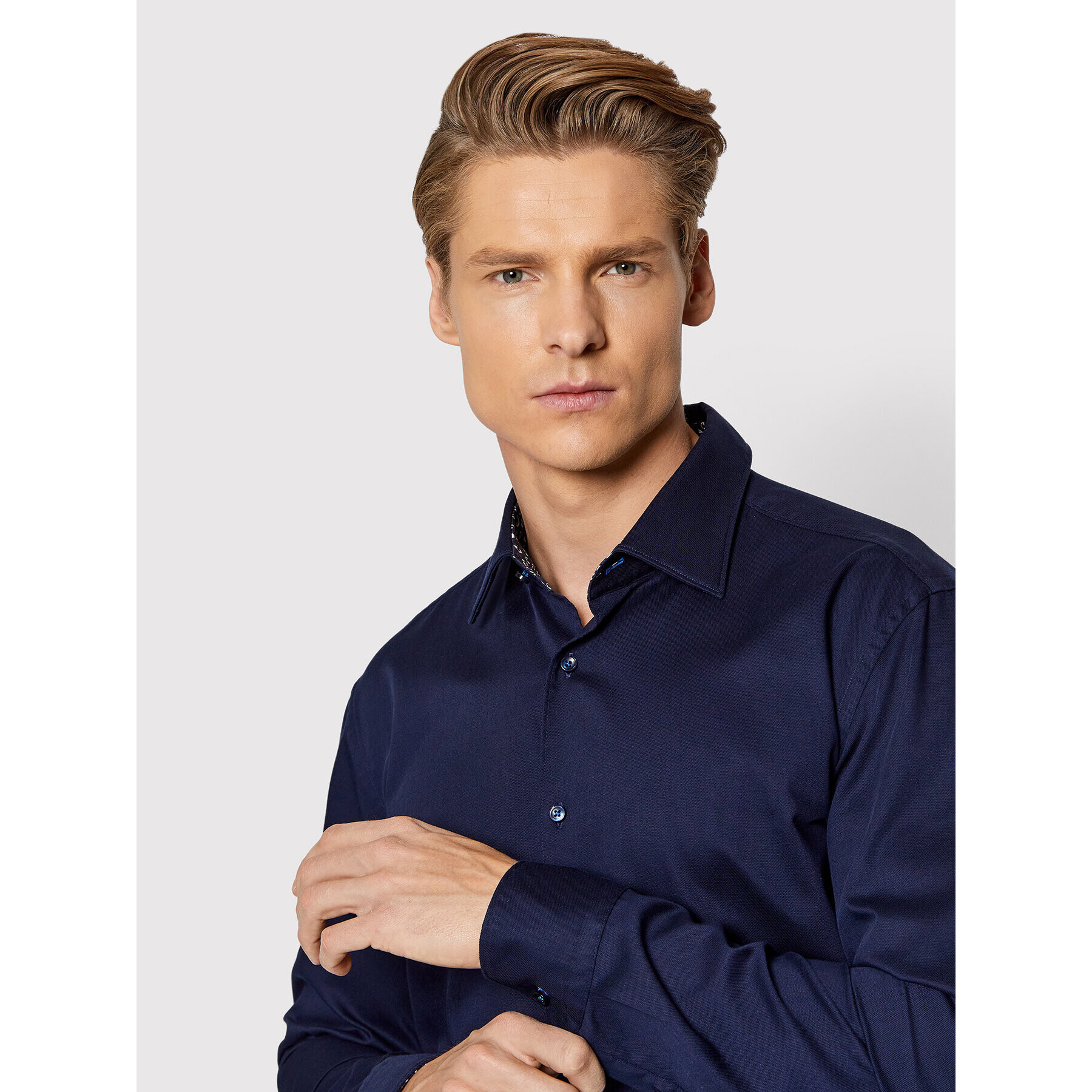 Boss Košeľa C-Hank-Soft-C3-214 50459727 Tmavomodrá Slim Fit - Pepit.sk