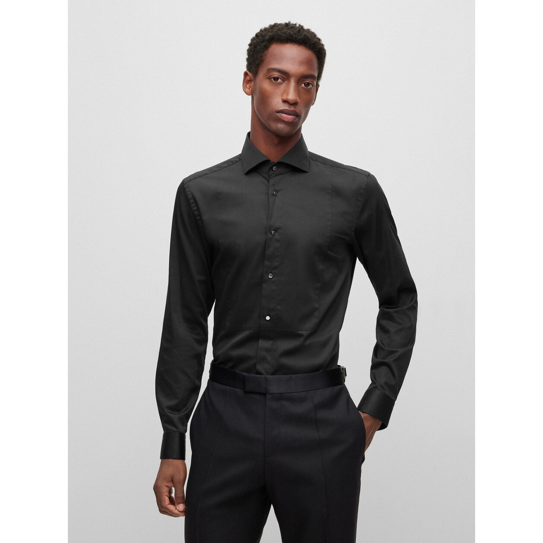 Boss Košeľa H-Hank 50484514 Čierna Slim Fit - Pepit.sk