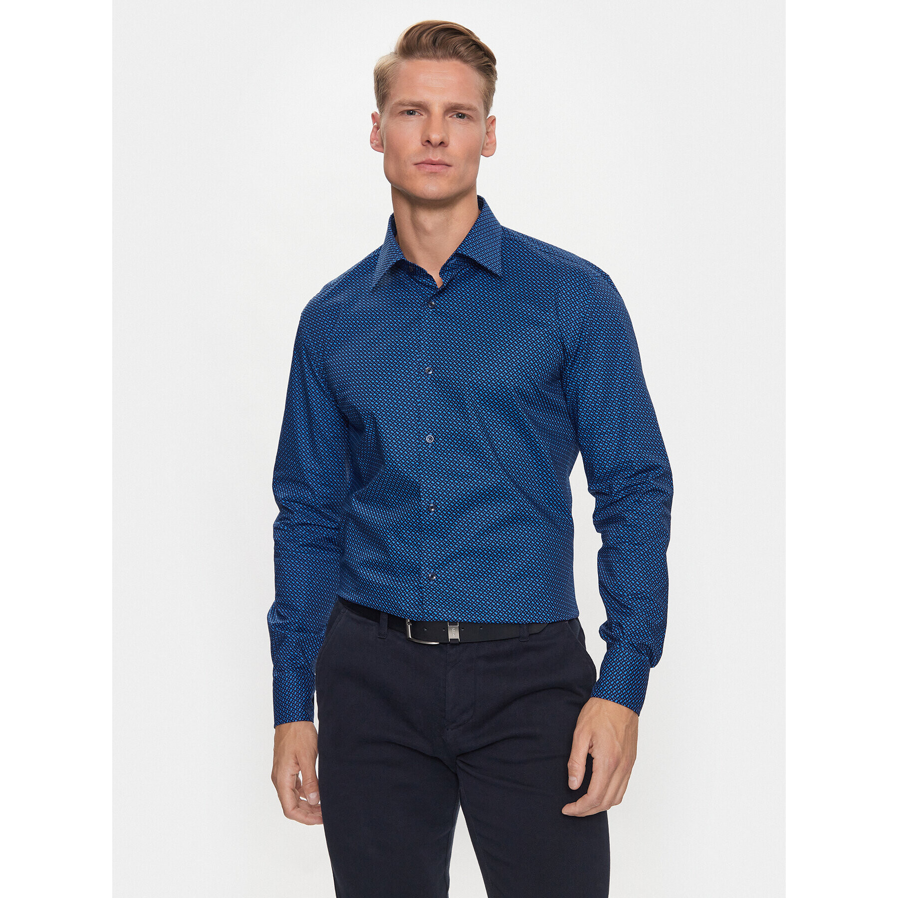 Boss Košeľa H-Hank-Kent-C1-214 50478620 Modrá Slim Fit - Pepit.sk