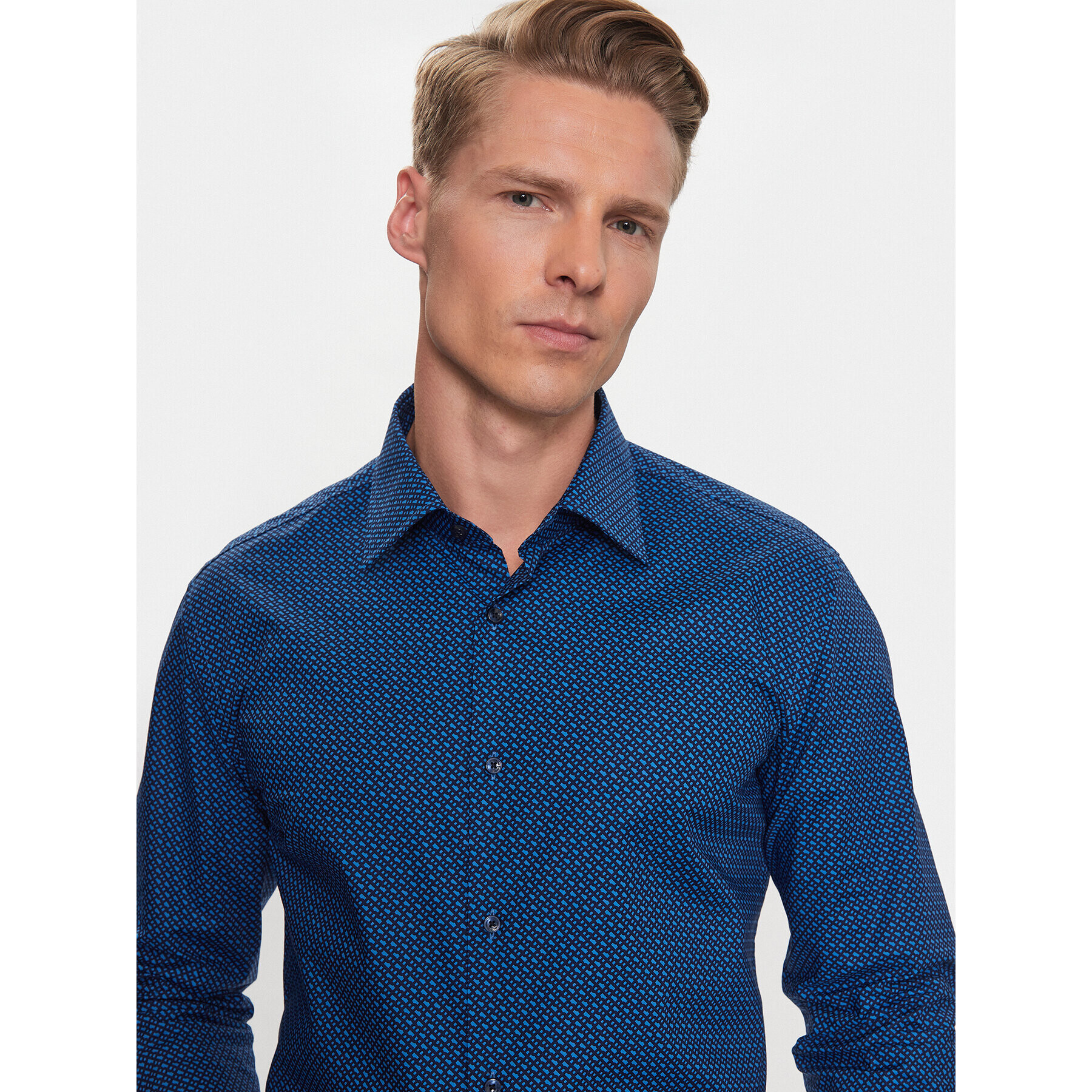 Boss Košeľa H-Hank-Kent-C1-214 50478620 Modrá Slim Fit - Pepit.sk