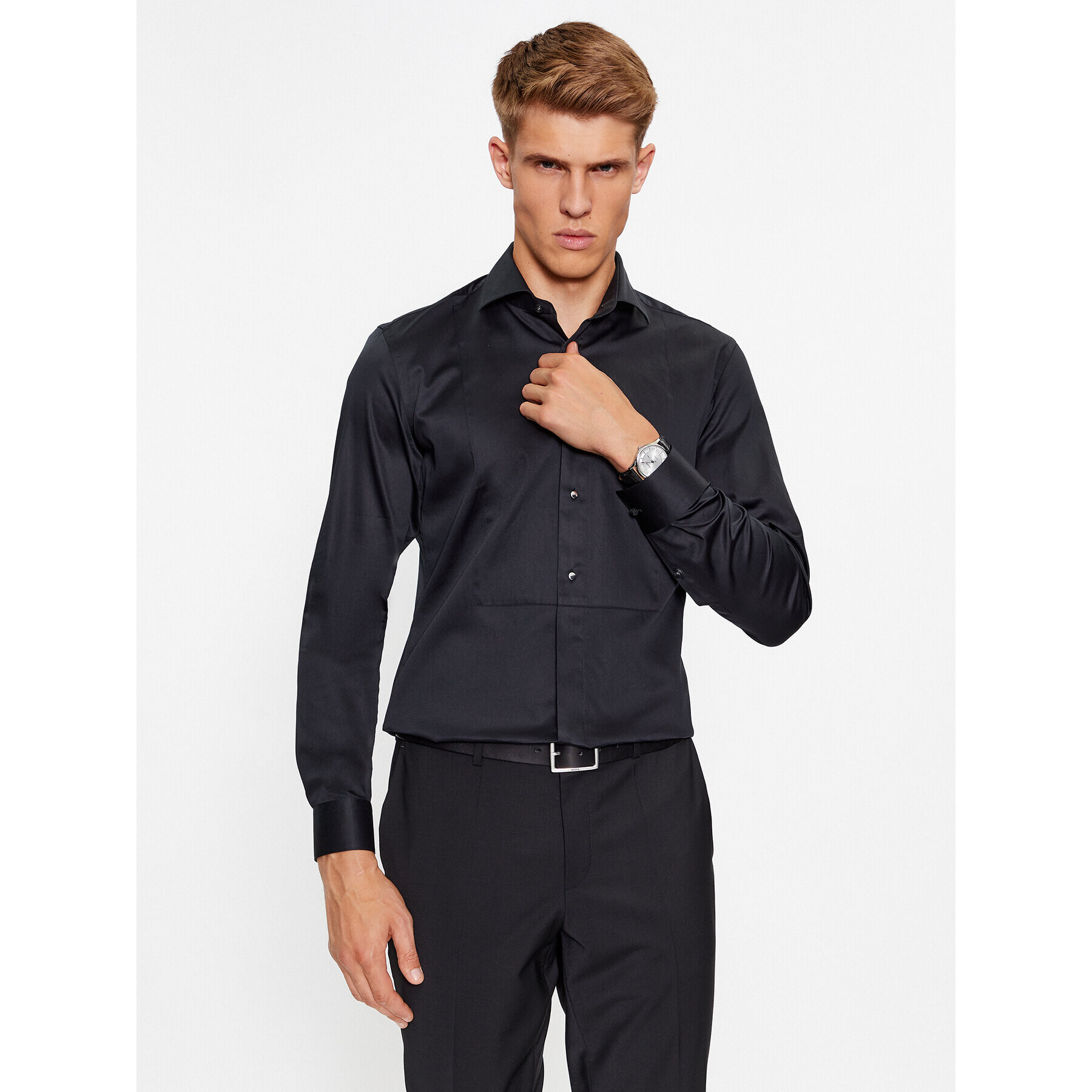 Boss Košeľa H-Hank-Tux3-231 50503261 Čierna Slim Fit - Pepit.sk