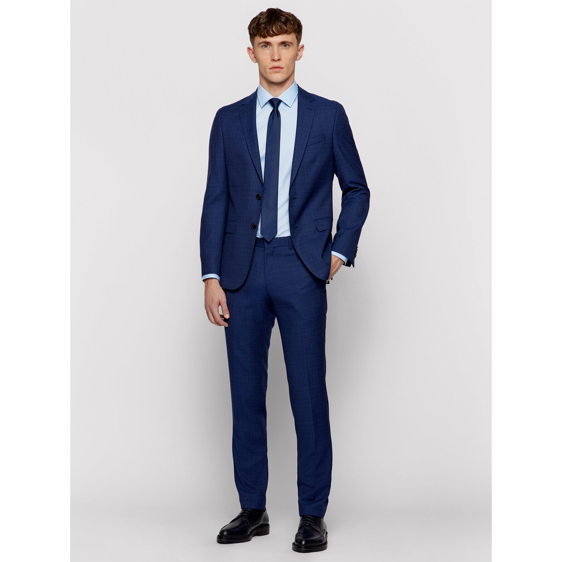 Boss Košeľa Jesse 50451092 Modrá Slim Fit - Pepit.sk