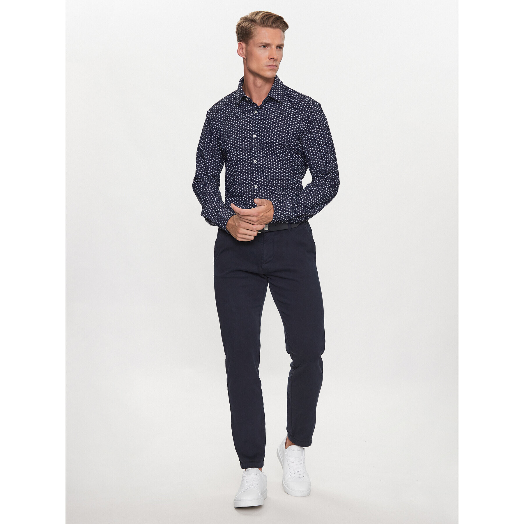 Boss Košeľa P-Hank-S-Kent-C1-222 50496754 Tmavomodrá Slim Fit - Pepit.sk