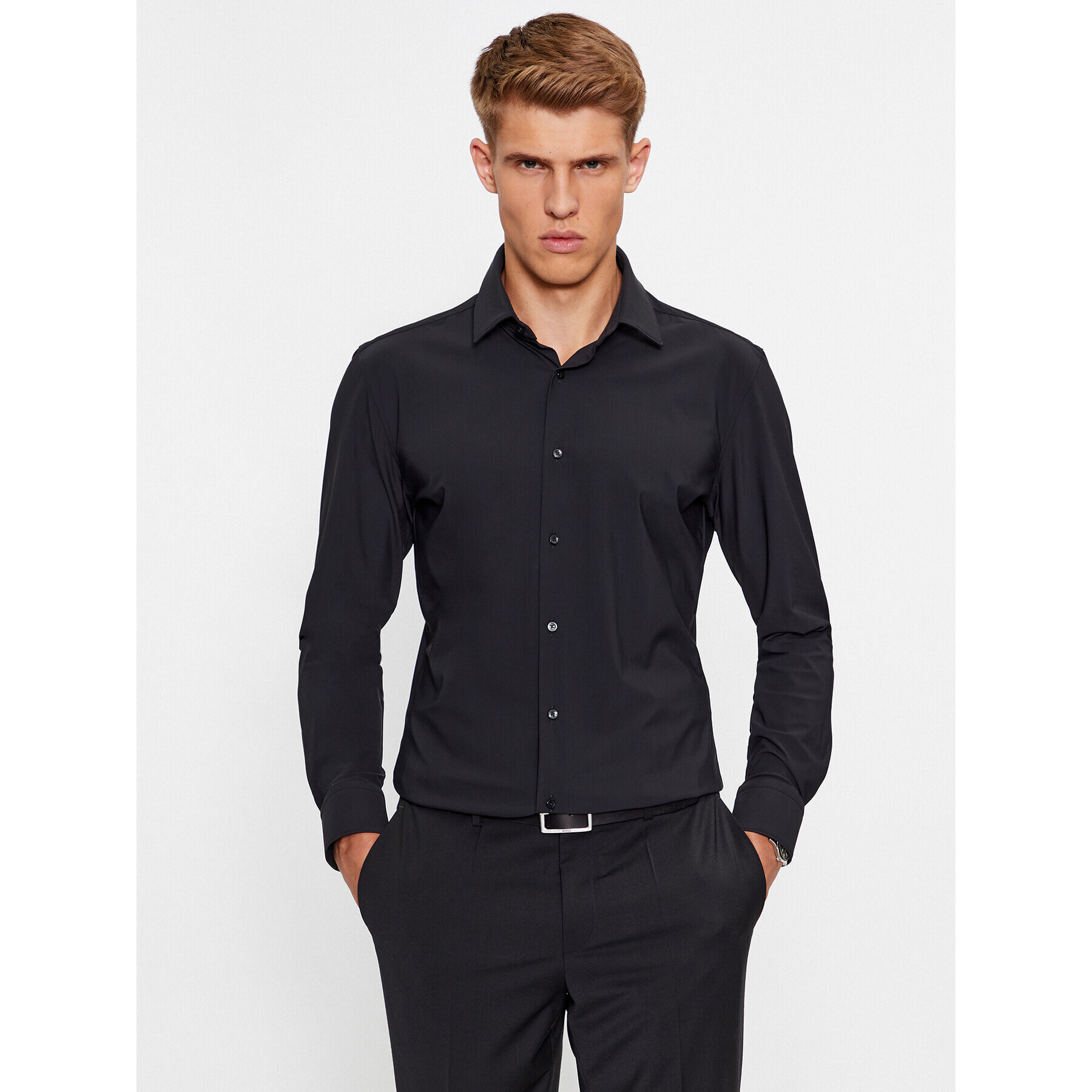 Boss Košeľa P-Hank-S-Kent-C1-222 50503554 Čierna Slim Fit - Pepit.sk