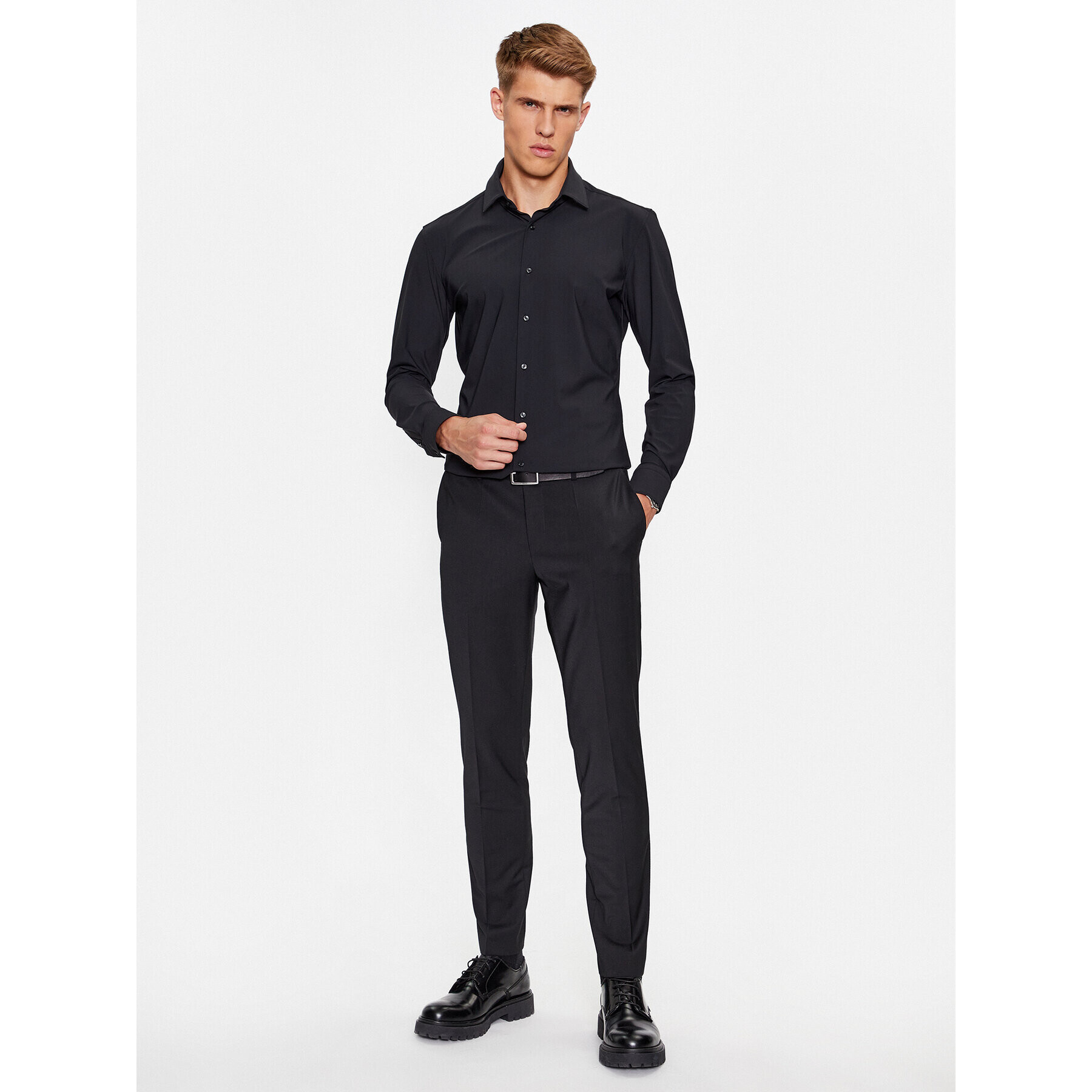 Boss Košeľa P-Hank-S-Kent-C1-222 50503554 Čierna Slim Fit - Pepit.sk