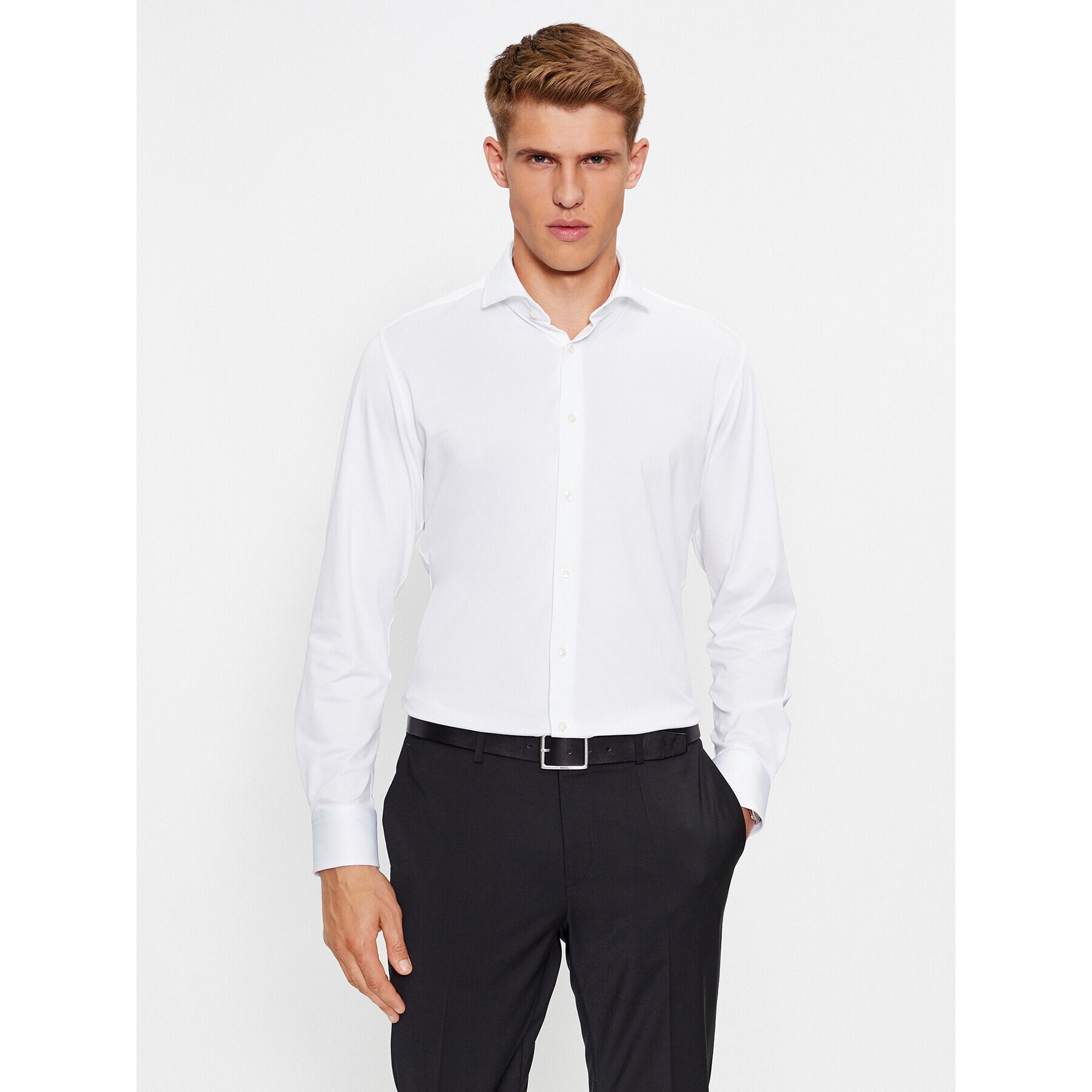 Boss Košeľa P-Hank-Spread-C1-222 50503533 Biela Slim Fit - Pepit.sk