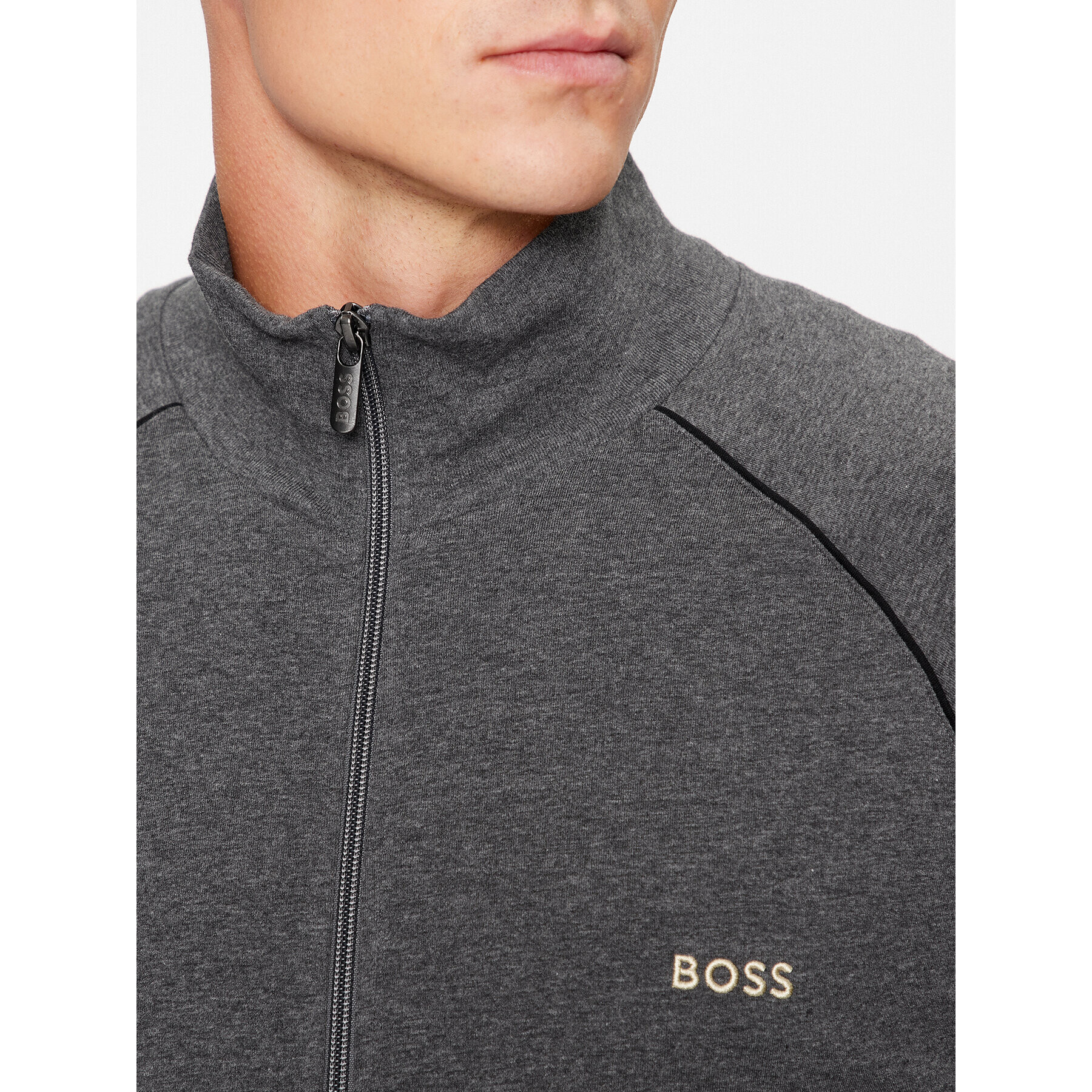 Boss Mikina 50469596 Sivá Regular Fit - Pepit.sk