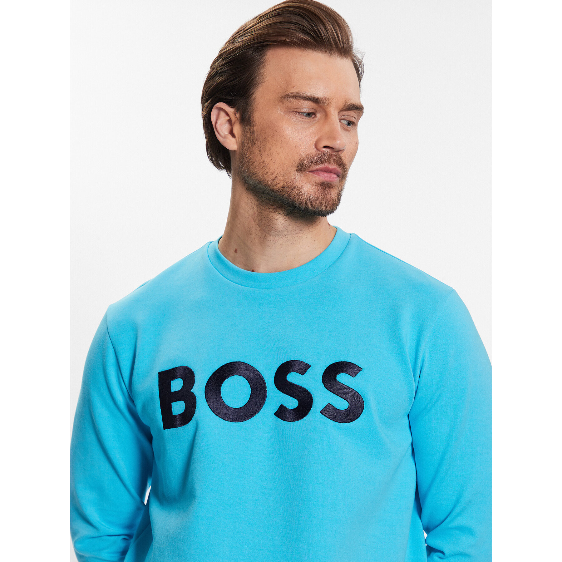 Boss Mikina 50482898 Modrá Relaxed Fit - Pepit.sk