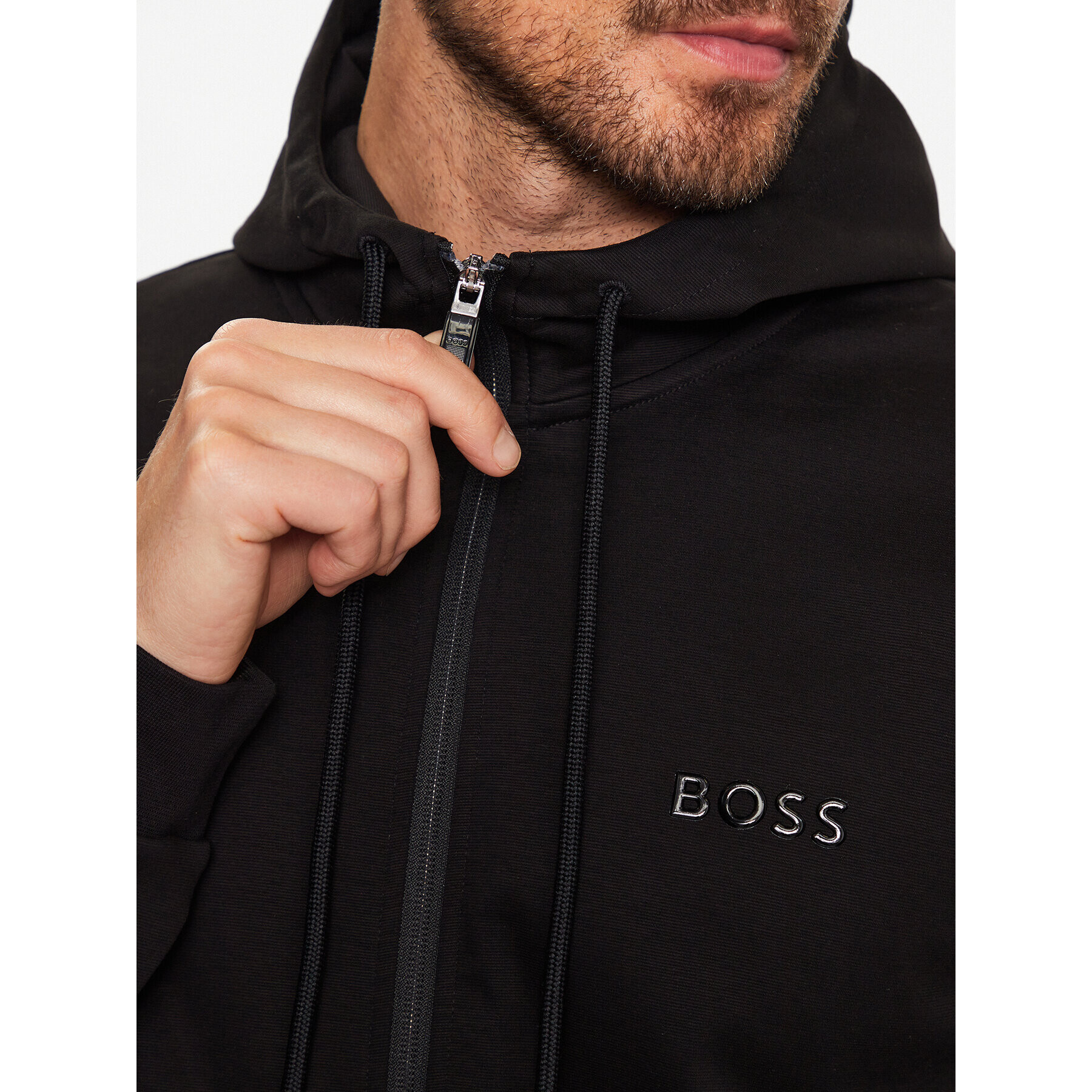 Boss Mikina 50486845 Čierna Relaxed Fit - Pepit.sk