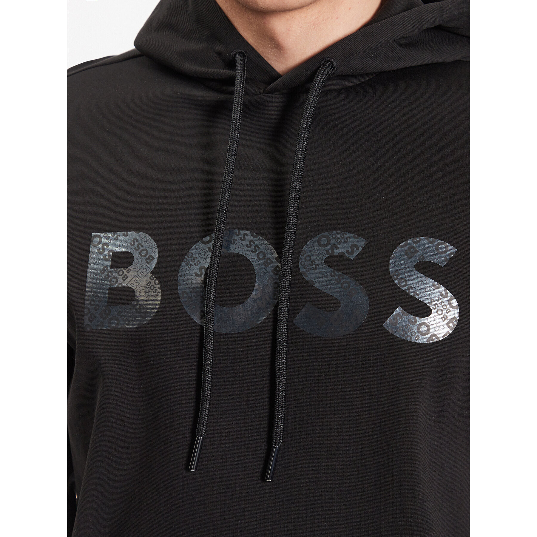 Boss Mikina Soody Mirror 50486853 Čierna Regular Fit - Pepit.sk