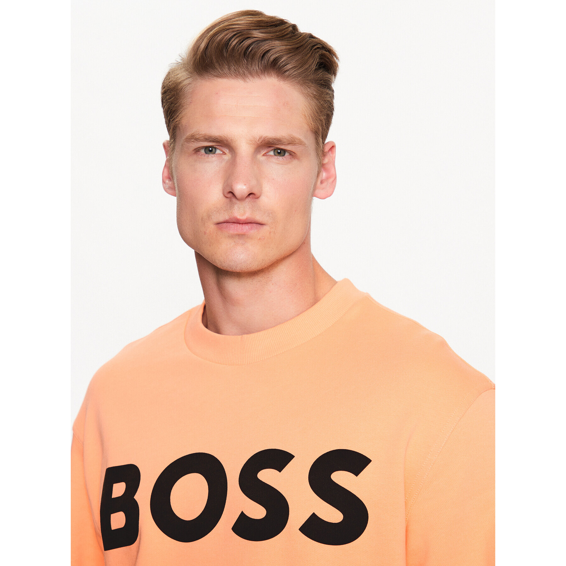 Boss Mikina 50487133 Oranžová Relaxed Fit - Pepit.sk